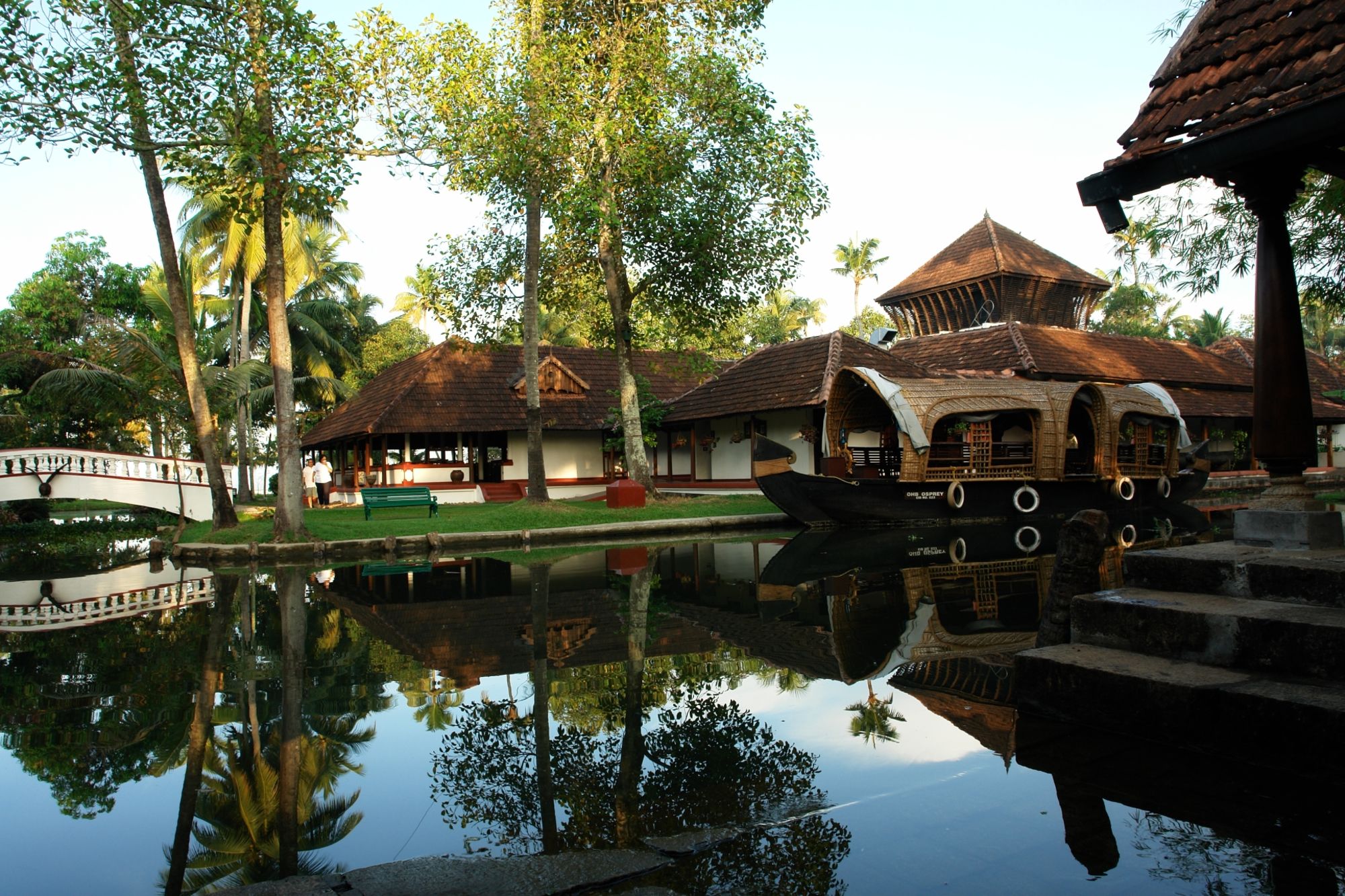 Coconut Lagoon in Kumarakom:  Resort mood