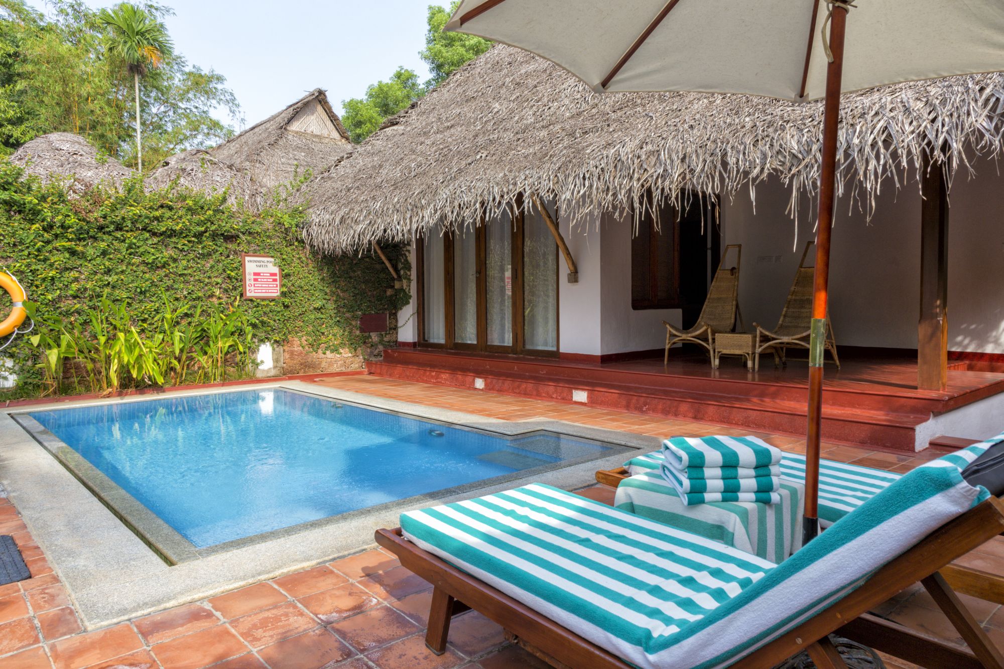Marari Beach Resort in Mararikulam:  Garden Villa with private pool