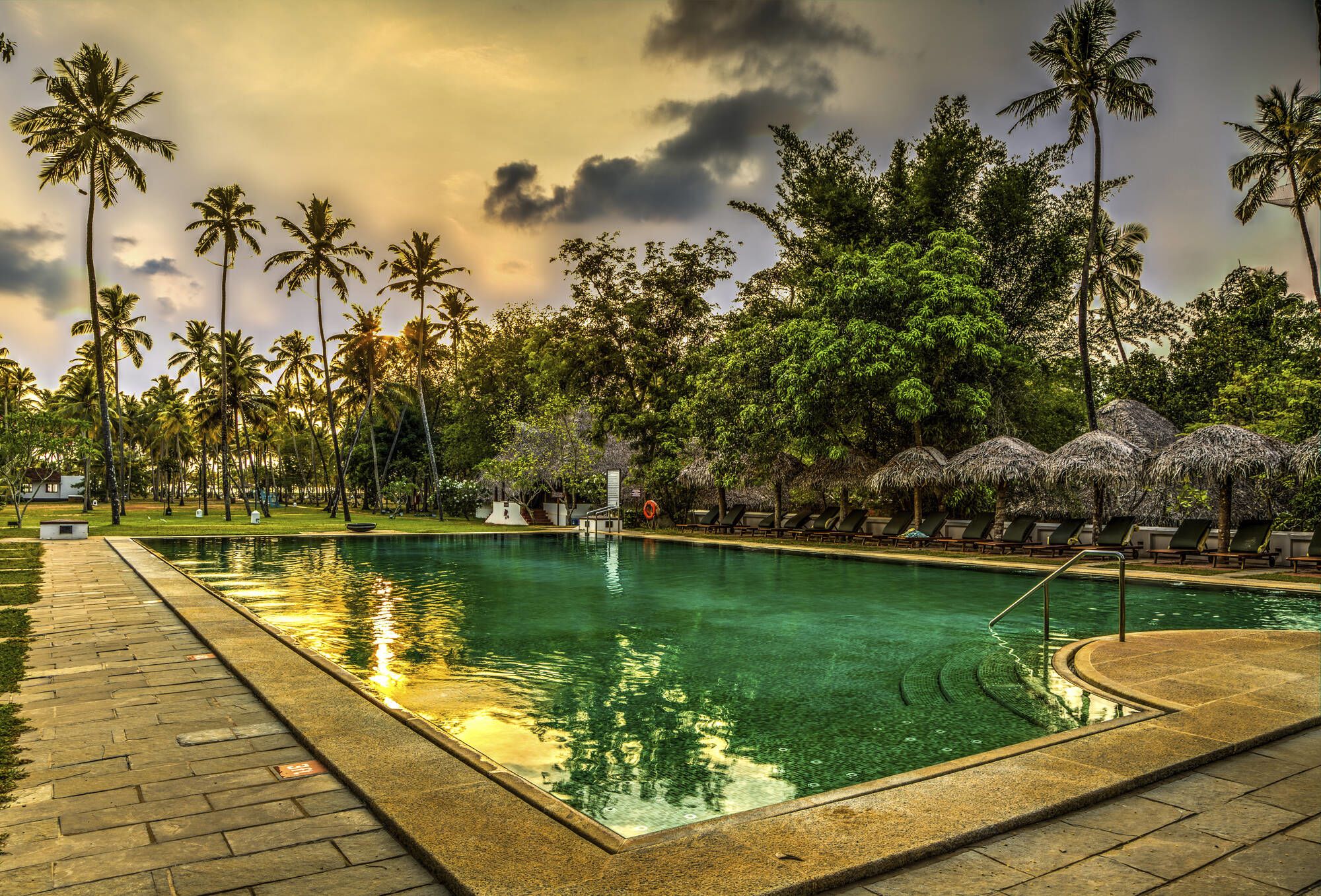 Marari Beach Resort in Mararikulam:  Pool