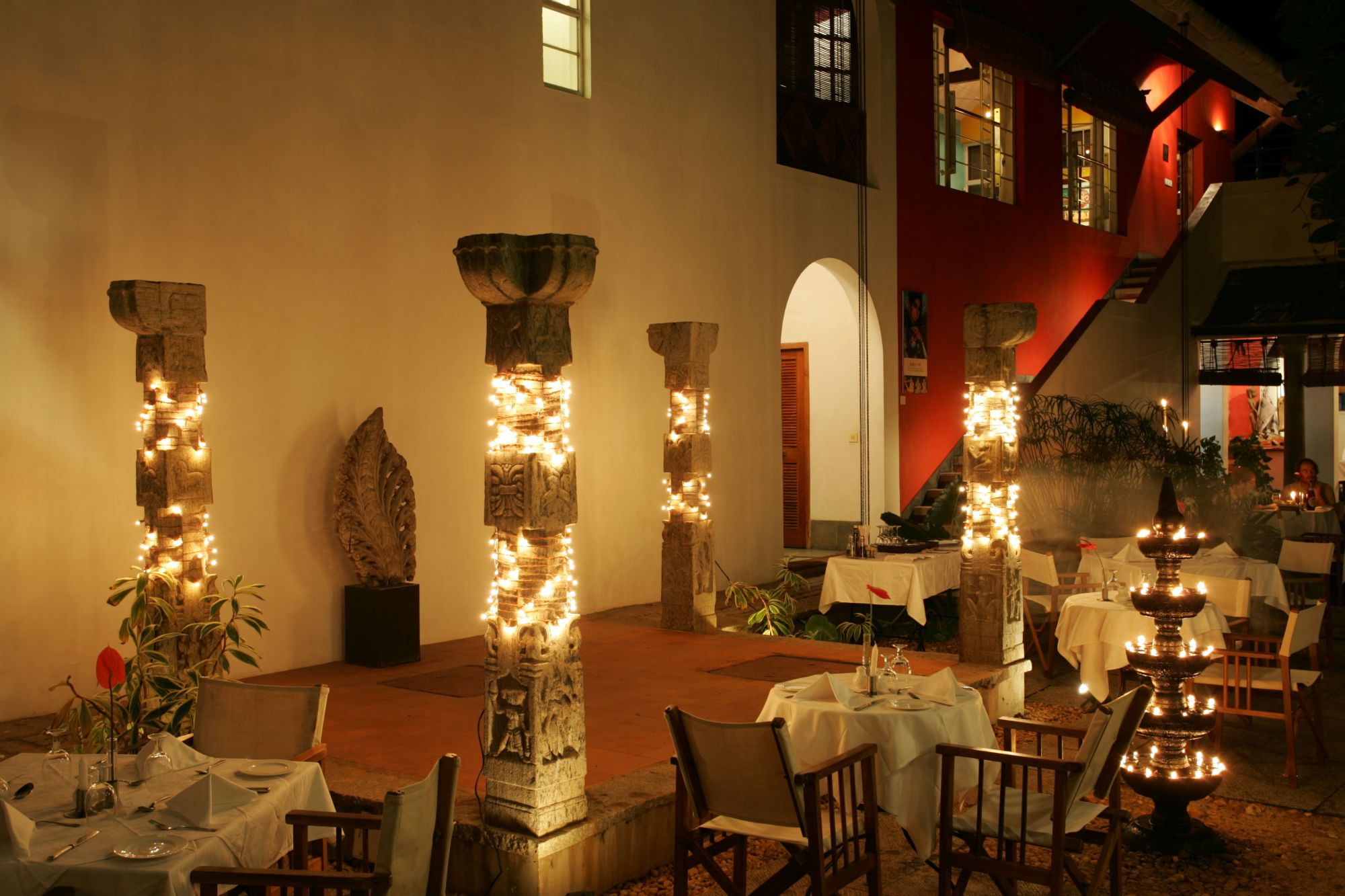 The Malabar House in Kochi: Malabar House - stage at night