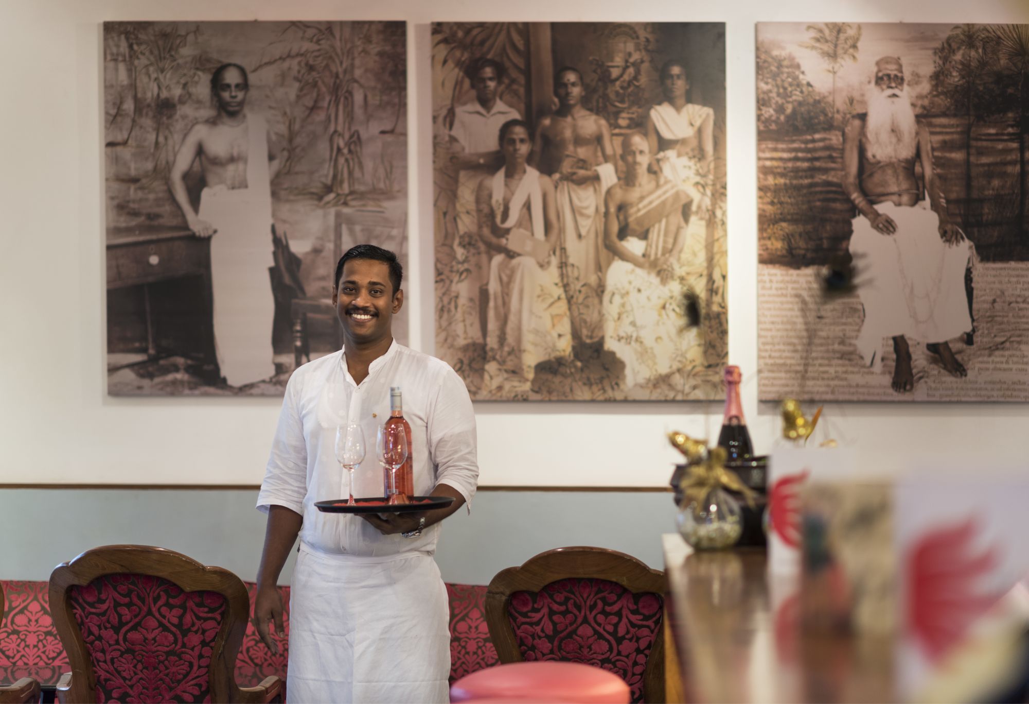 The Malabar House in Kochi:  divine the wine lounge