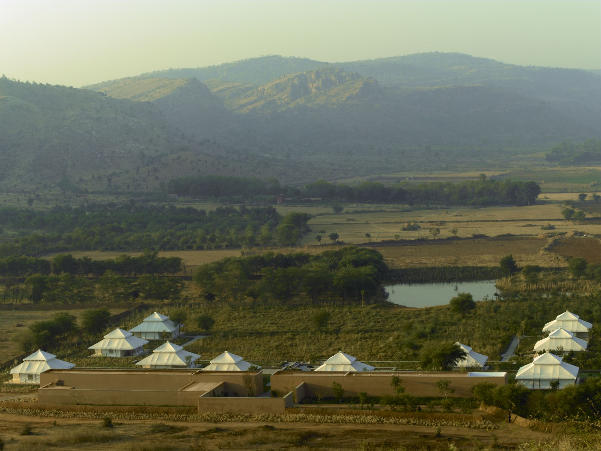 Aman-i-Khas in Ranthambore: Aerial View