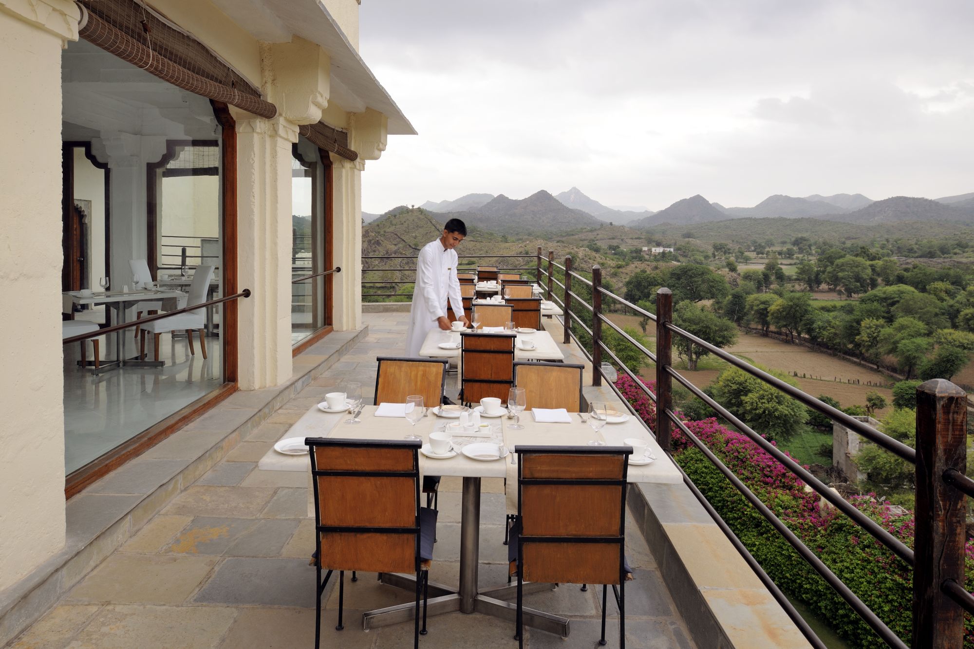 RAAS Devigarh in Udaipur:  The Restaurant Terrace