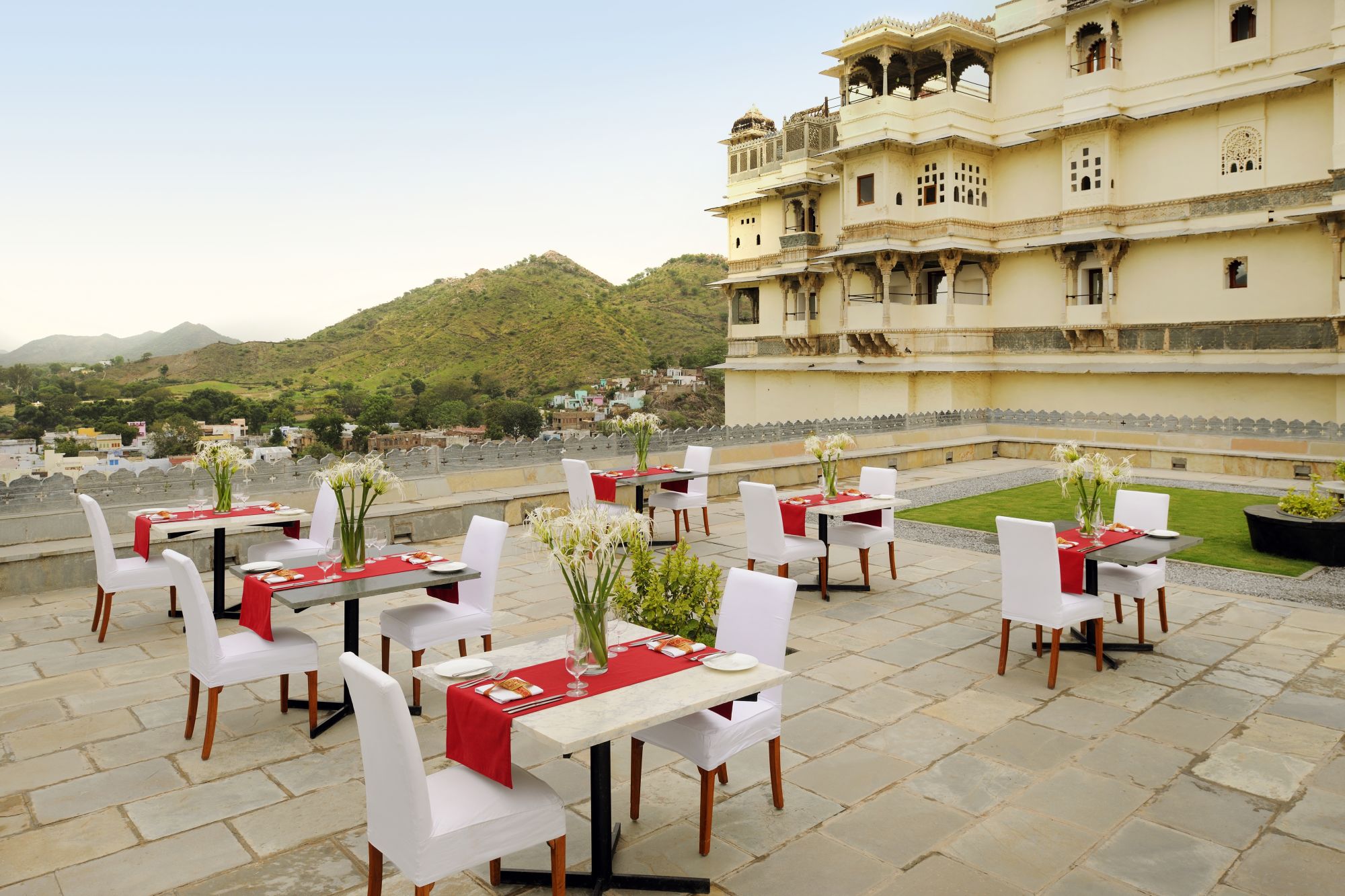 RAAS Devigarh in Udaipur:  The Restaurant Terrace