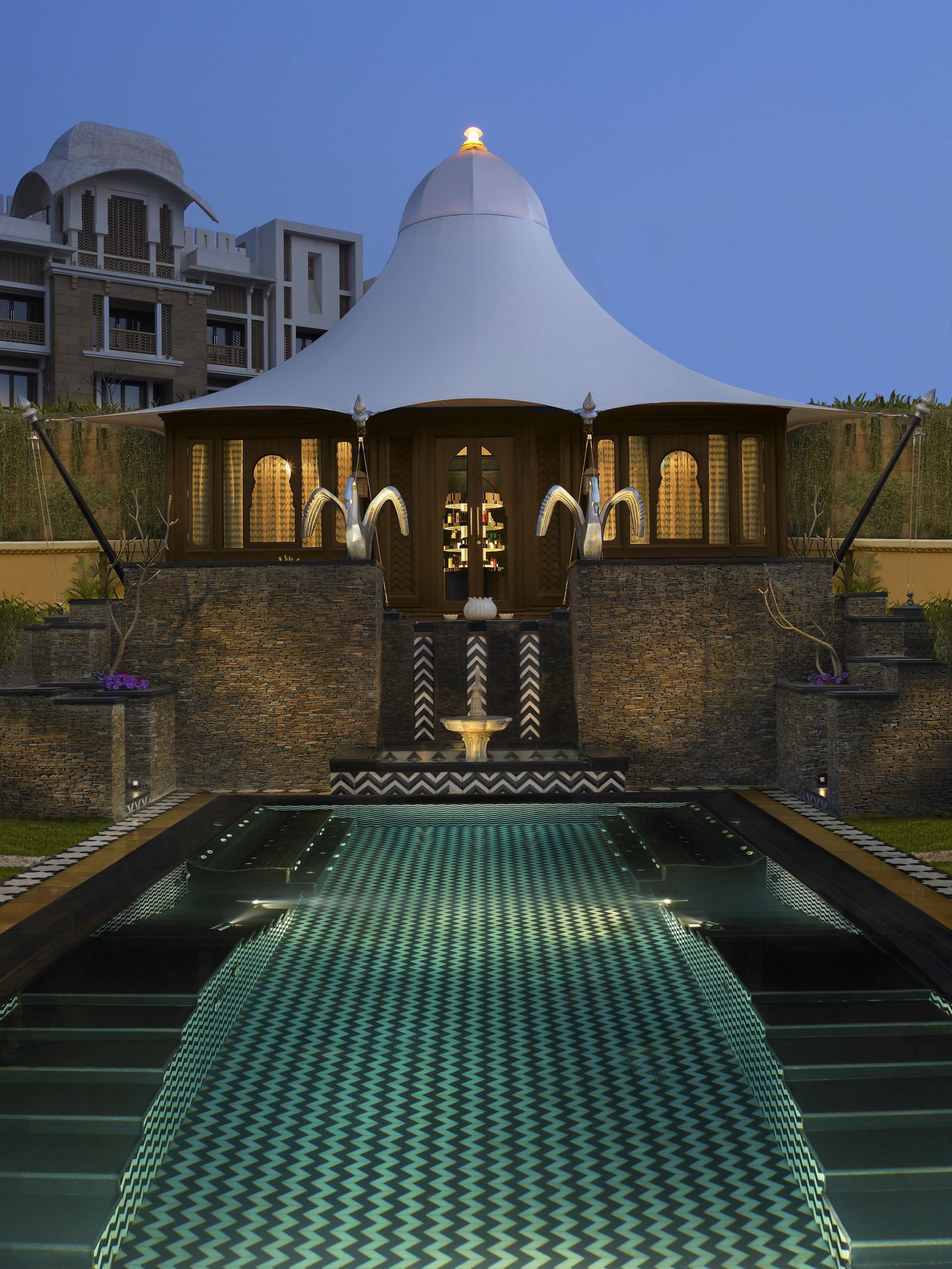 The Leela Palace in Udaipur: ESPA The Spa - Reception Tent