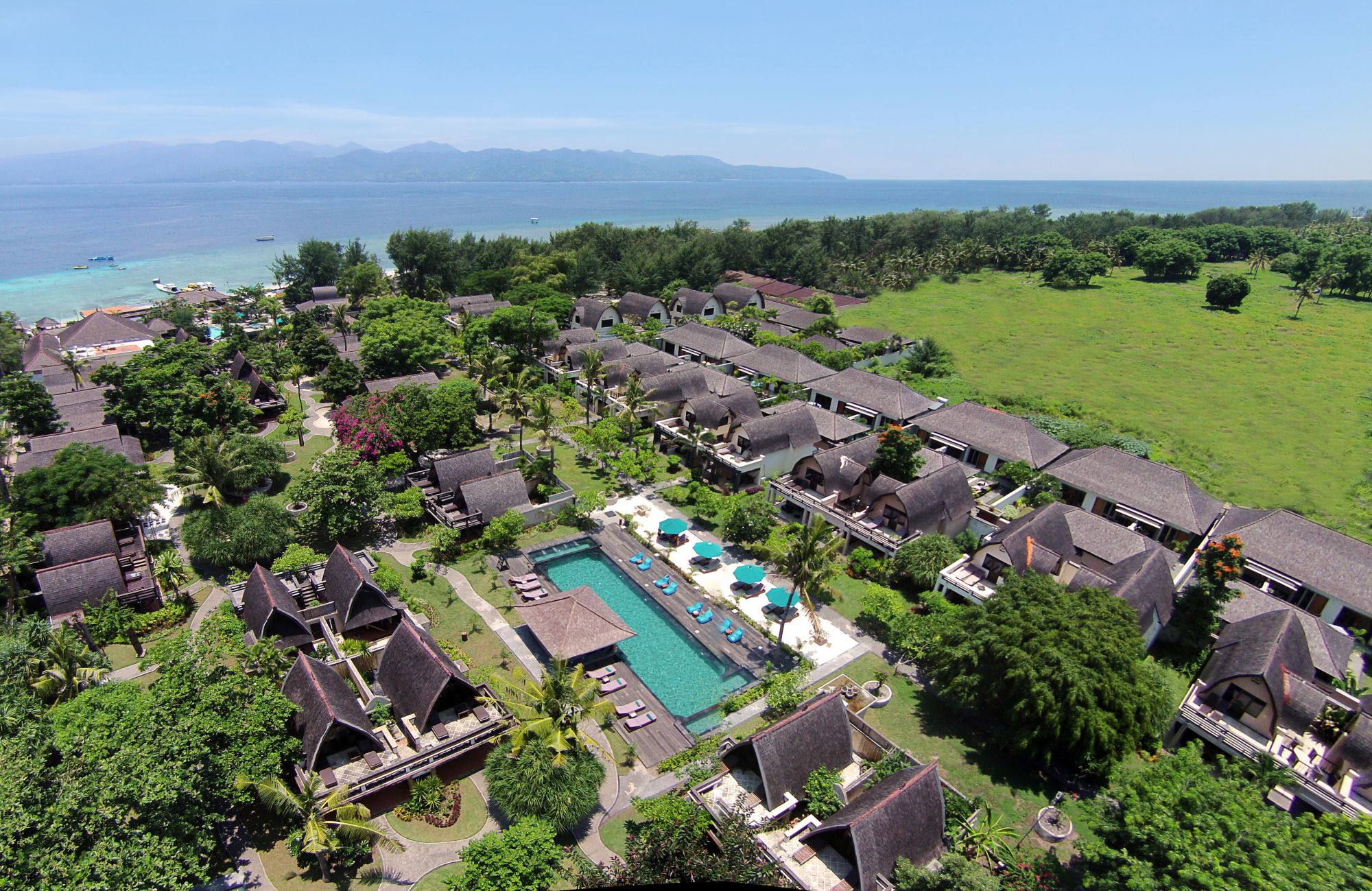 Vila Ombak à Gili:  Birds view
