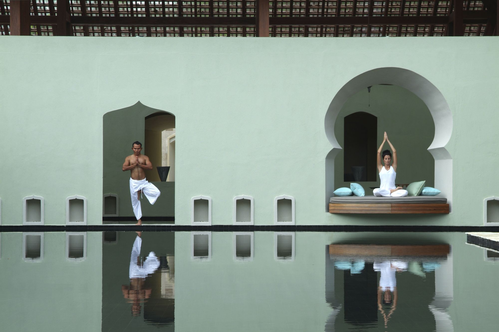 Four Seasons Resort in Langkawi: Reflecting Pond at the Spa