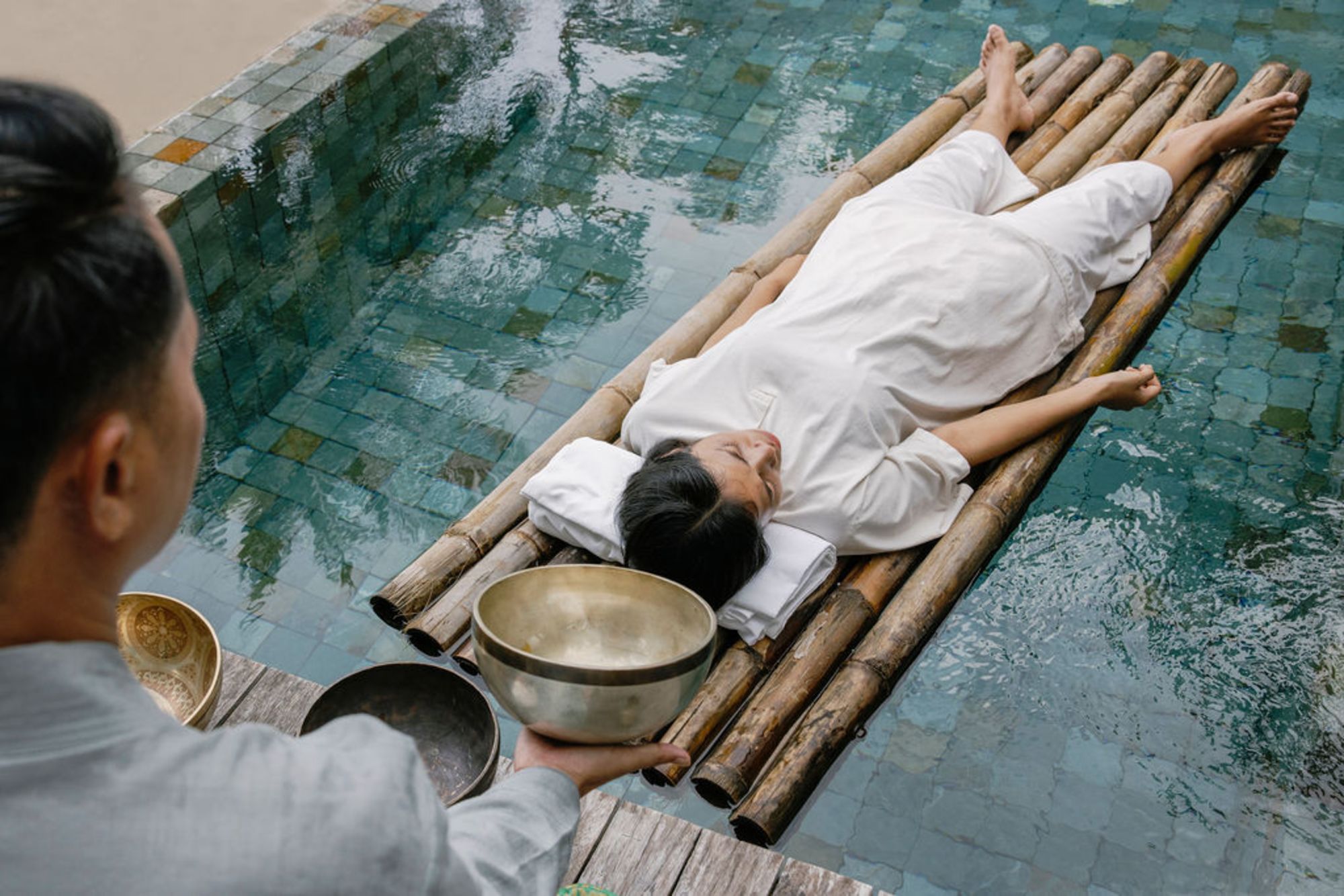 Song Saa Private Island à Koh Rong: relaxing sounds at the pool