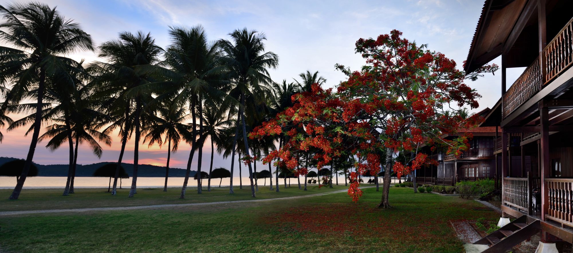 Pelangi Beach Resort & Spa à Langkawi: room sunset view
