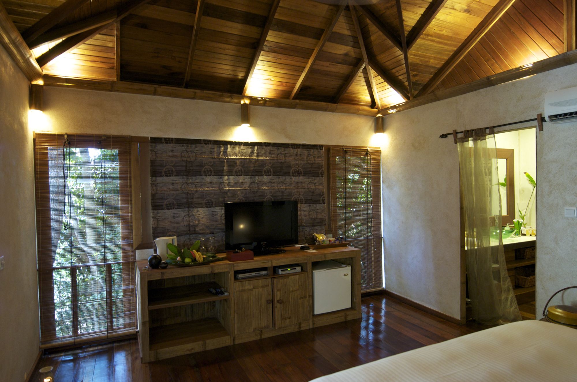 Japamala Resort in Tioman: Tree Top Chalet | TV area