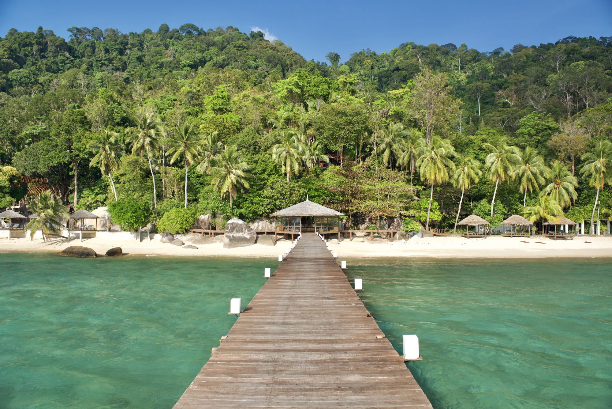 Japamala Resort in Tioman: pier