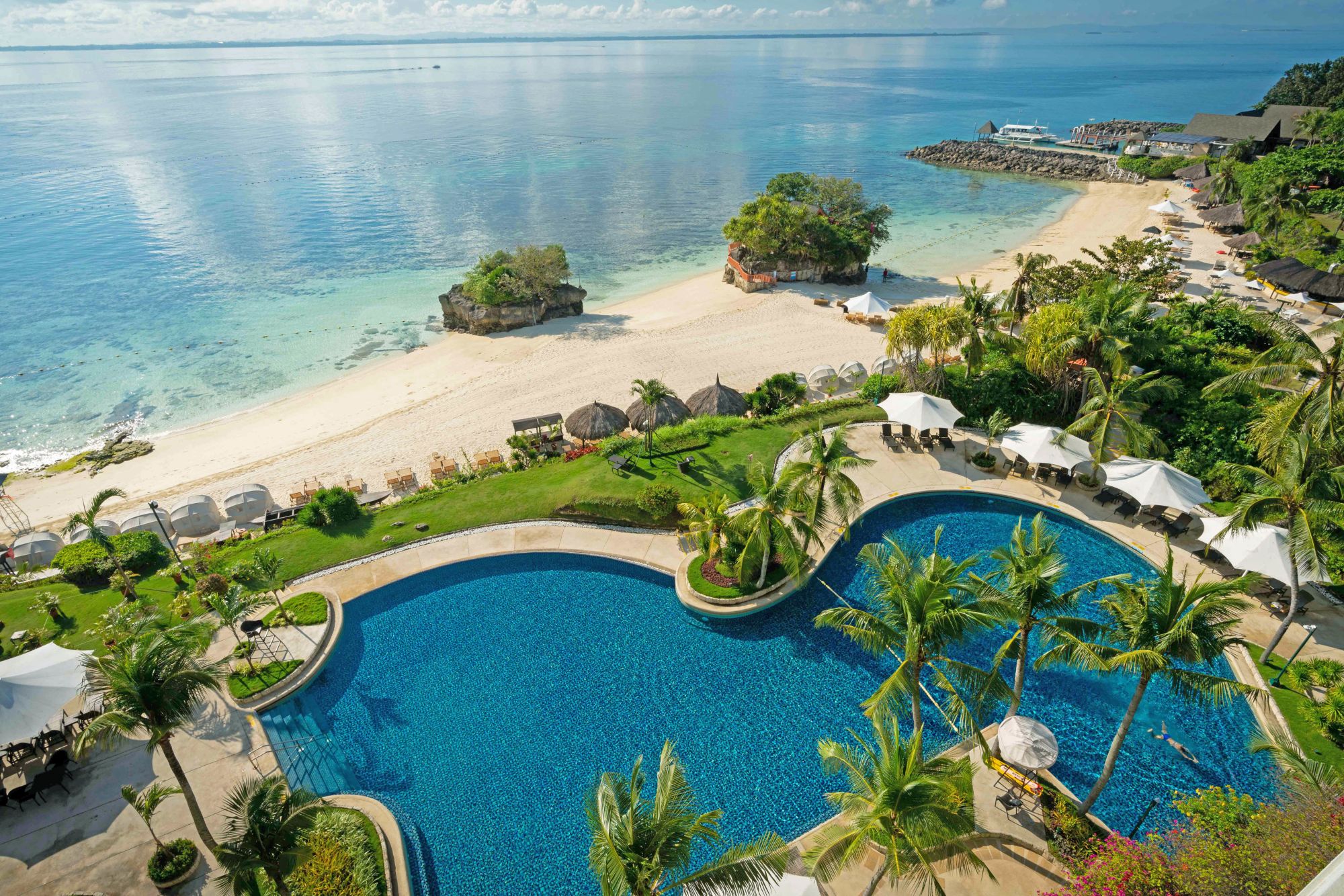 Shangri-La's Mactan Resort & Spa à Cebu: Aerial View