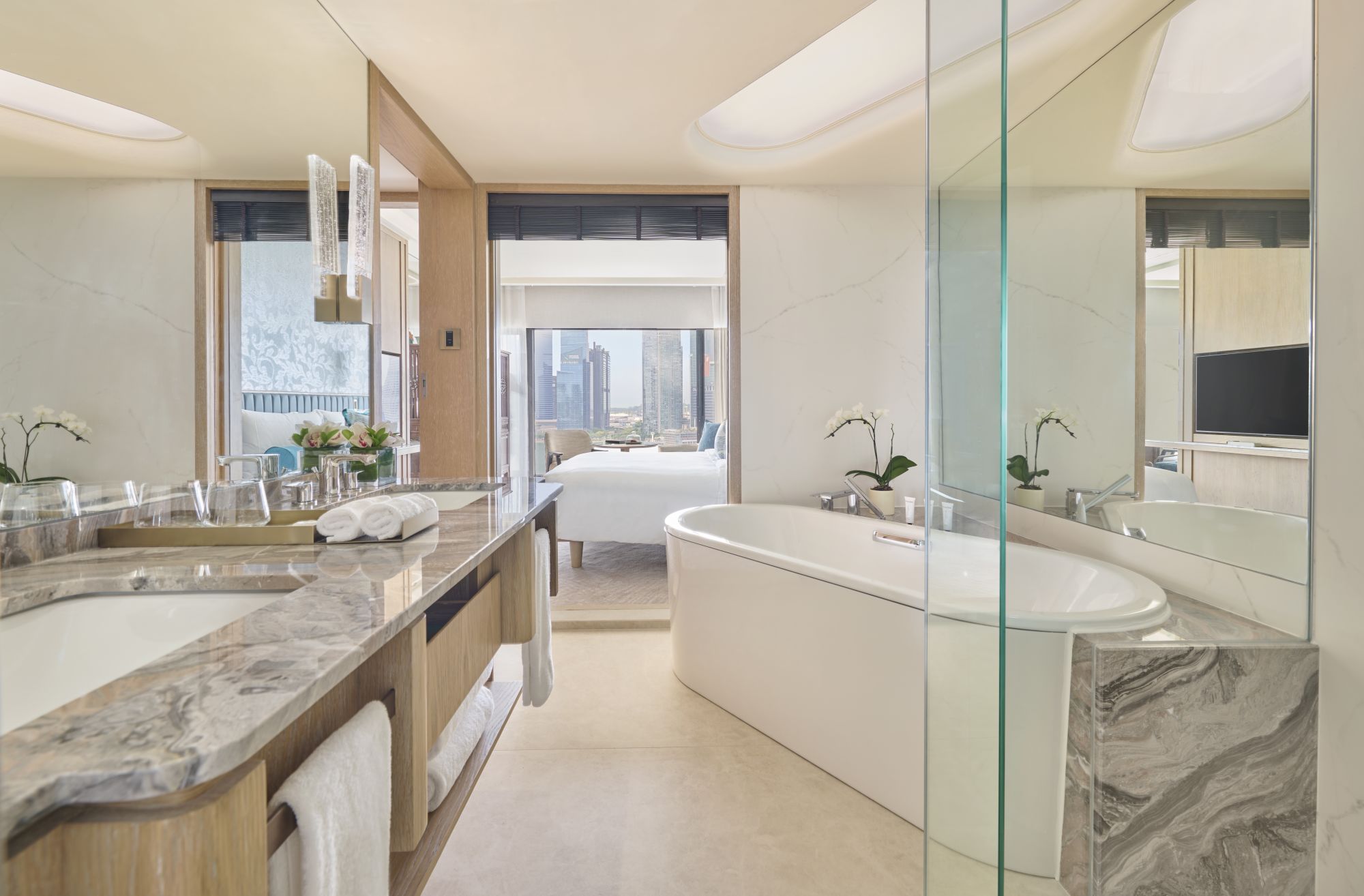Mandarin Oriental à Singapour: Marina Bay View | Bathroom