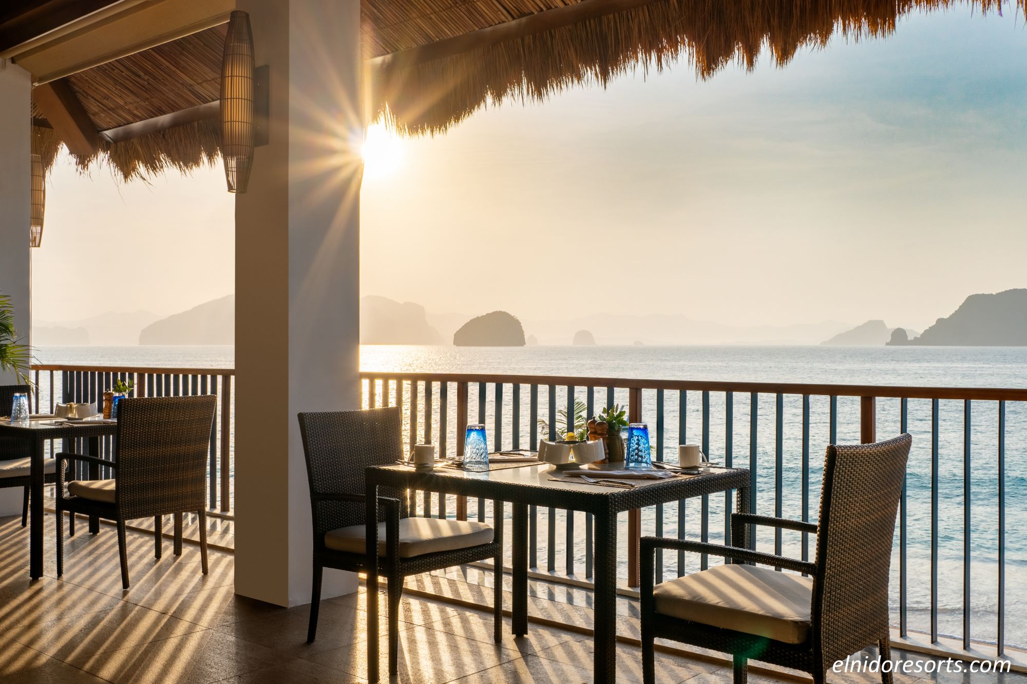 El Nido Resorts Pangulasian Island in Palawan: View for Amianan Restaurant