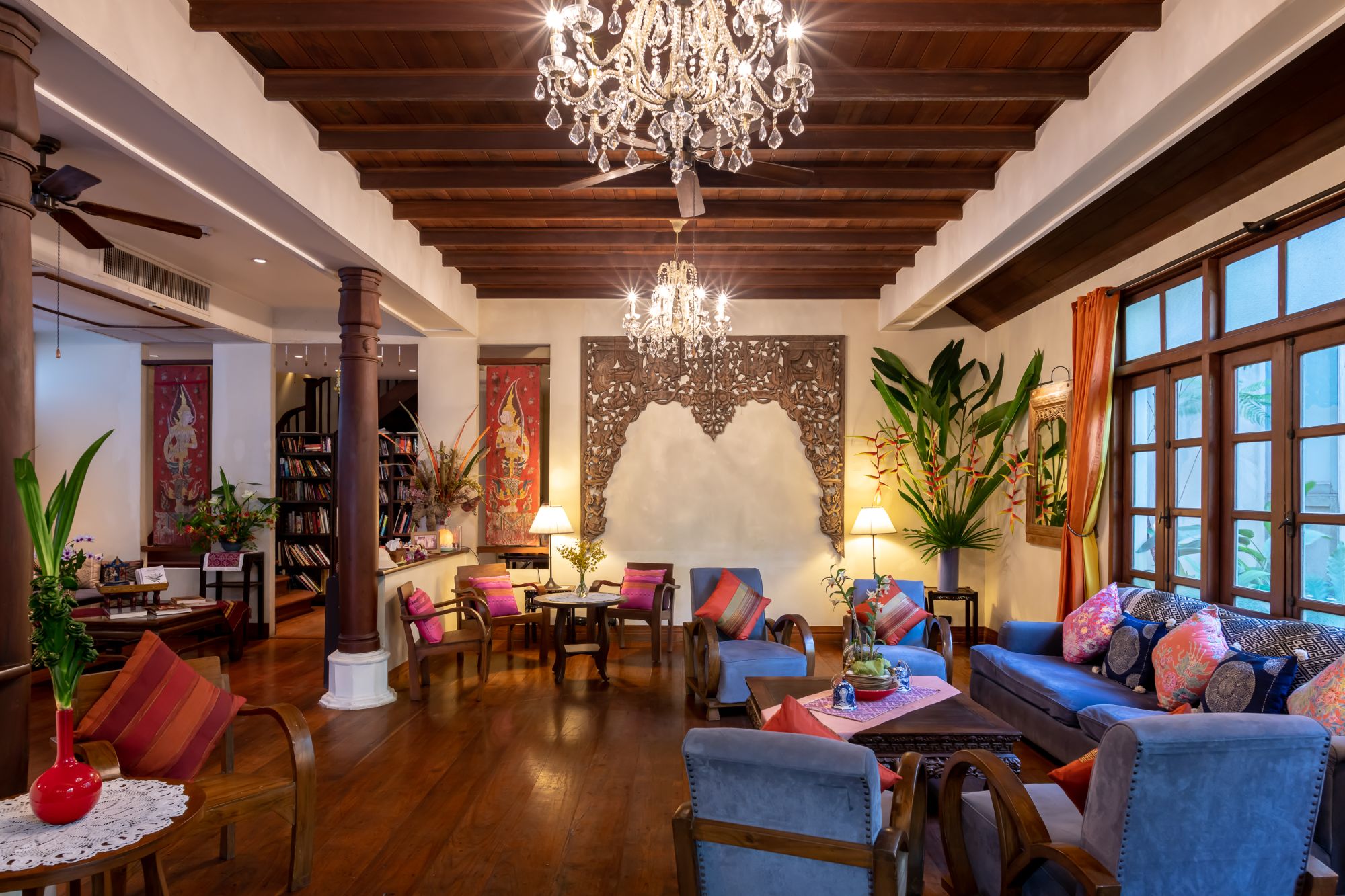 Ariyasom Villa à Bangkok: Library & Meeting area