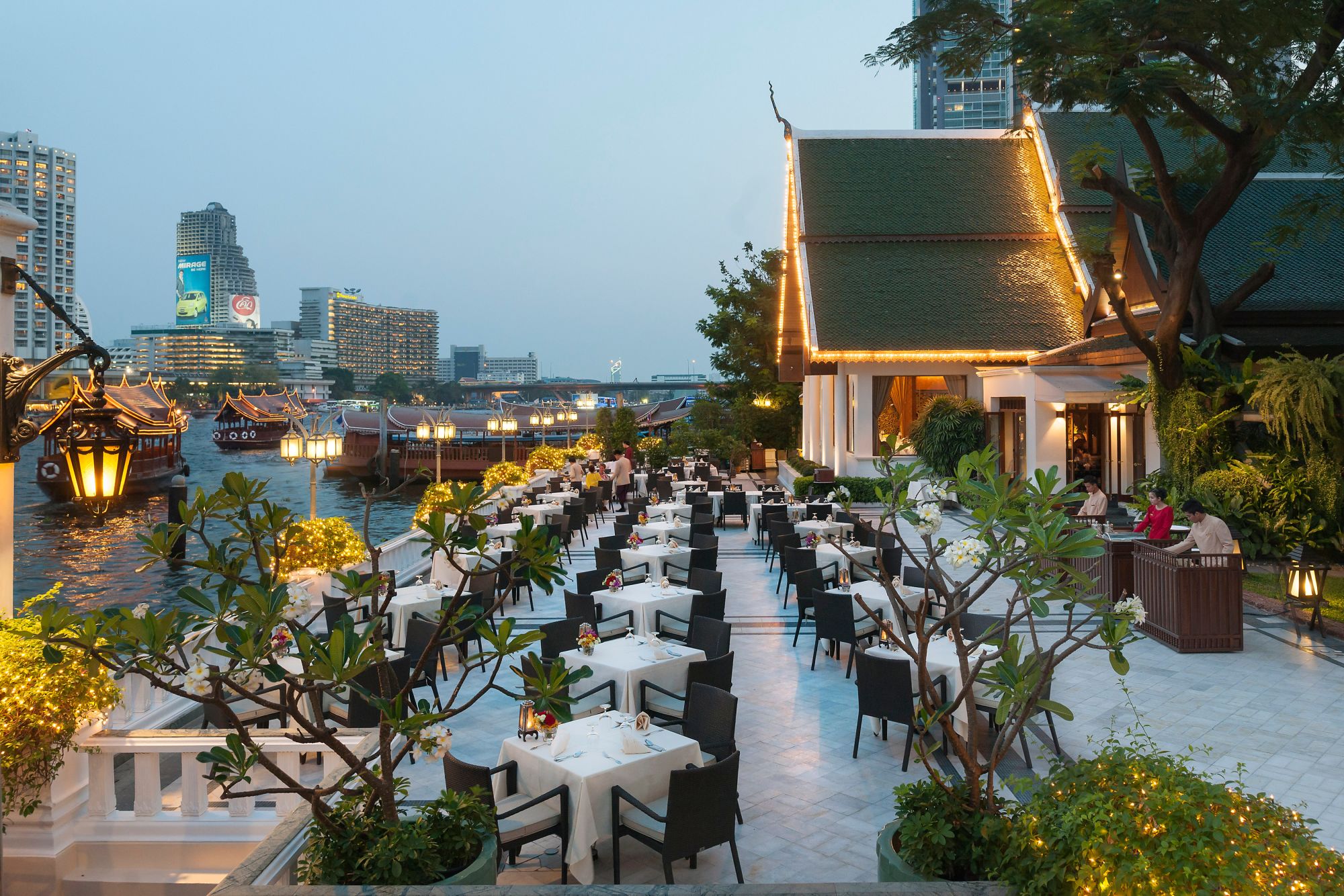 Mandarin Oriental in Bangkok:  Terrace Rim Naam