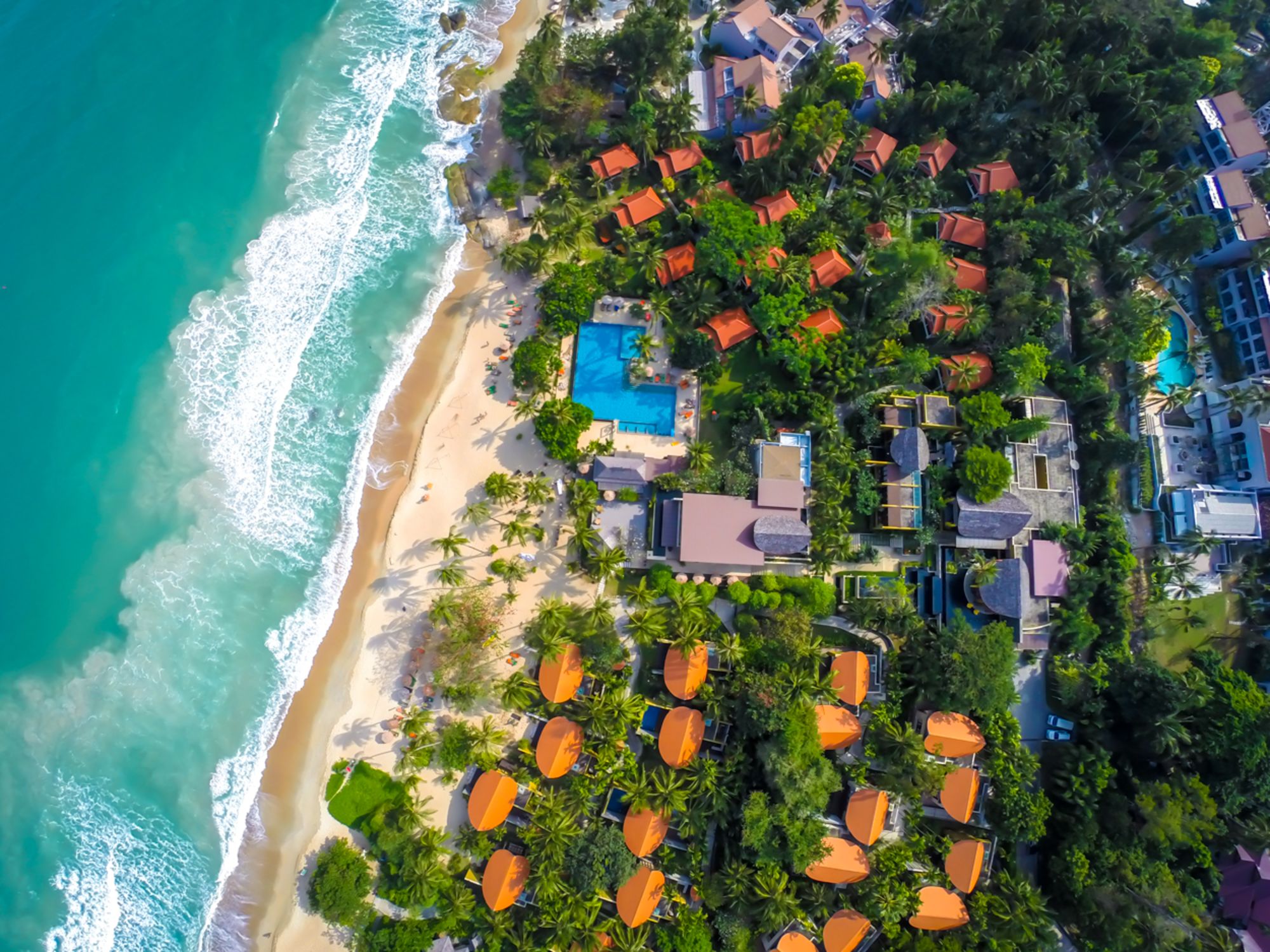 New Star Beach Resort à Ko Samui: Aerial View