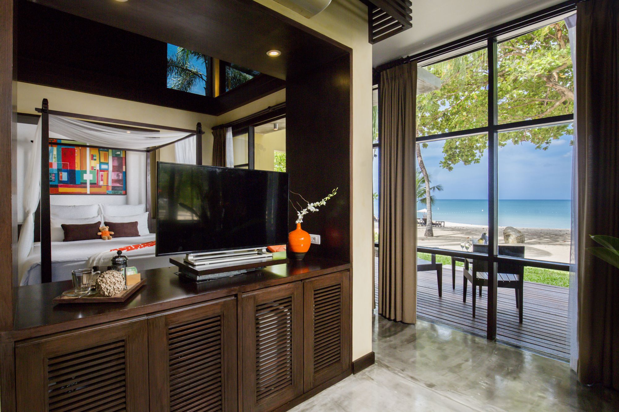 New Star Beach Resort à Ko Samui: Beachfront Villa | View to the Terrace