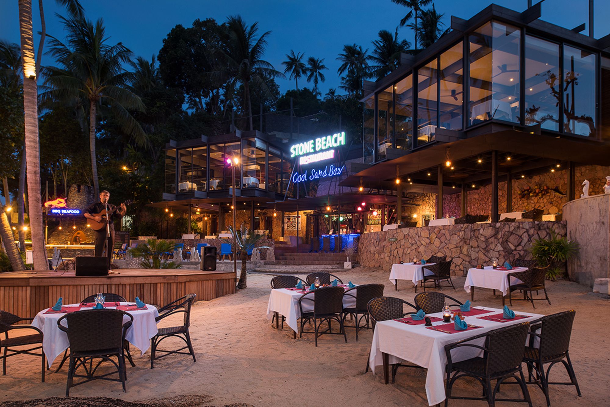 Panviman Resort à Ko Phangan: Stone Beach Restaurant