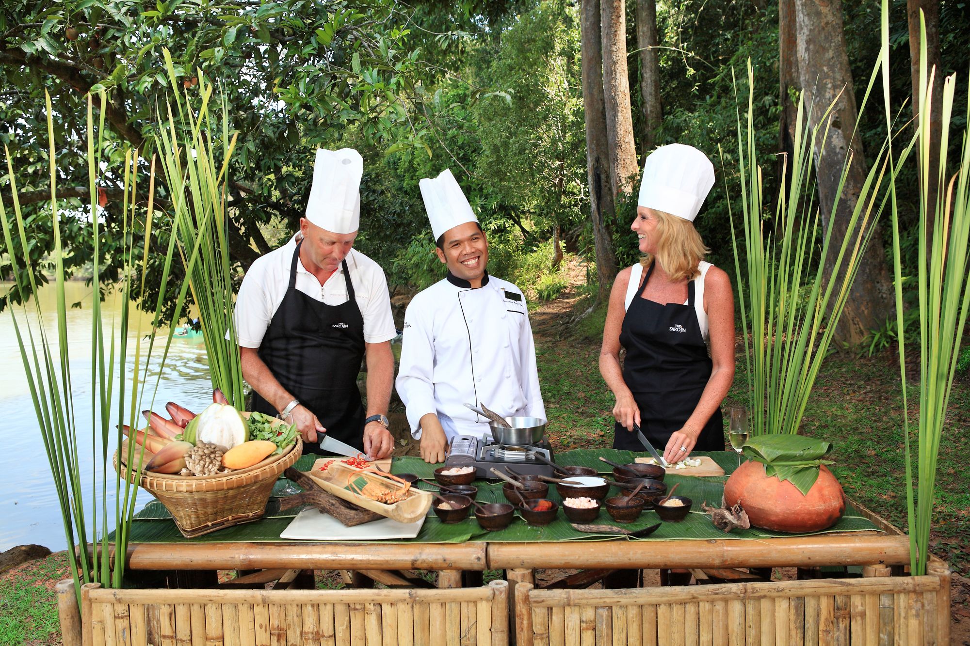 The Sarojin à Khao Lak: Thai cooking class riverbank