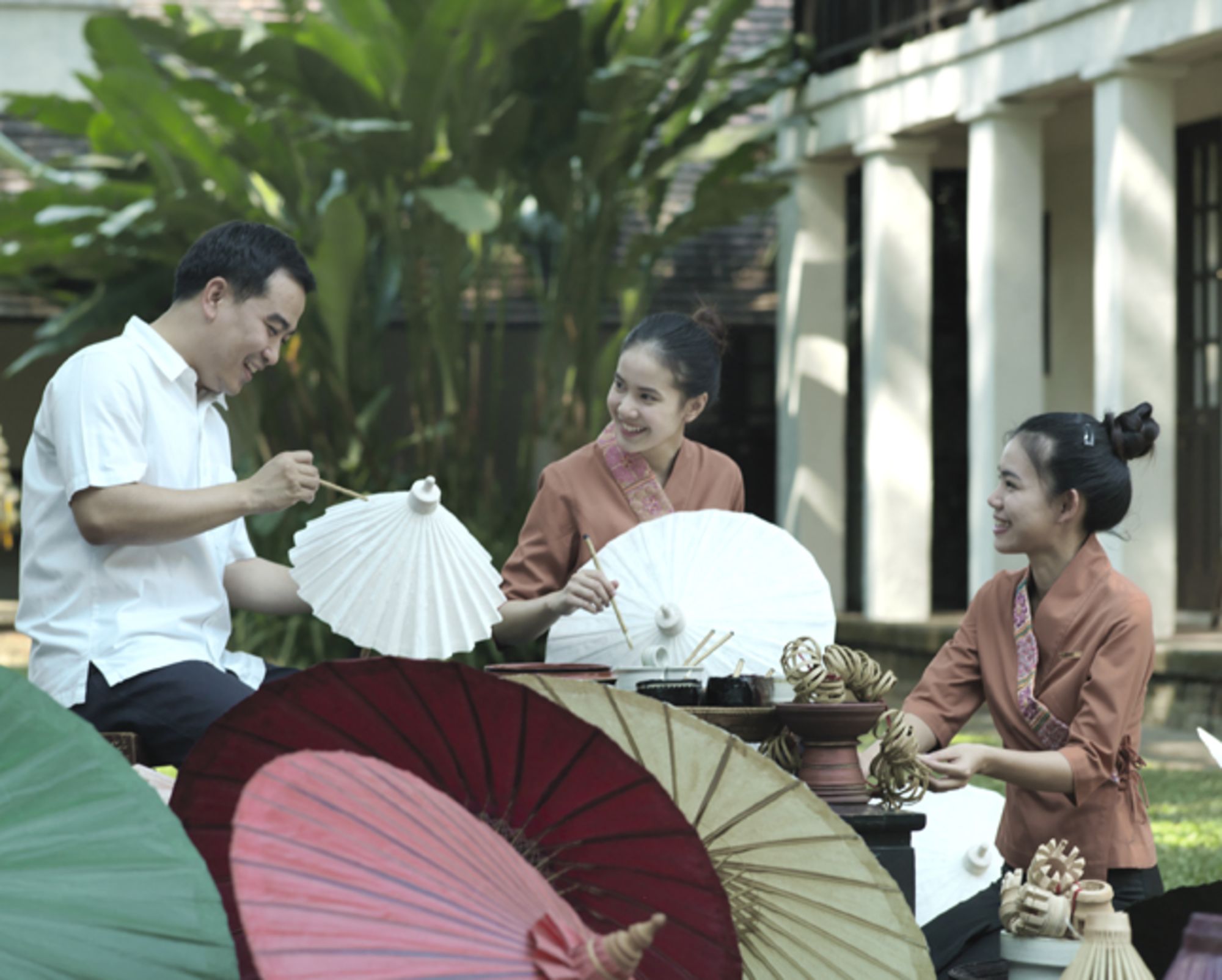 Tamarind Village à Chiang Mai: Paper Umbrella Painting