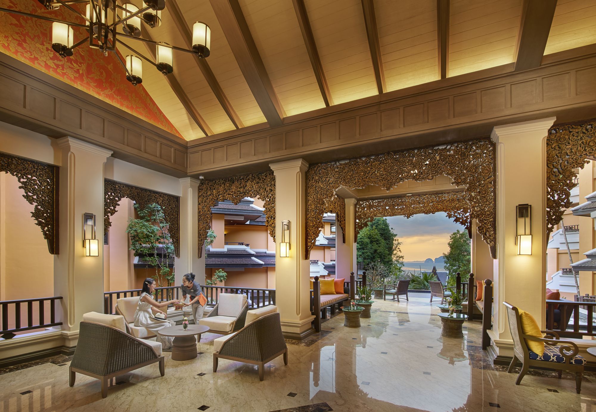 Amari Vogue Krabi: beach: facilities: Lobby Sunset