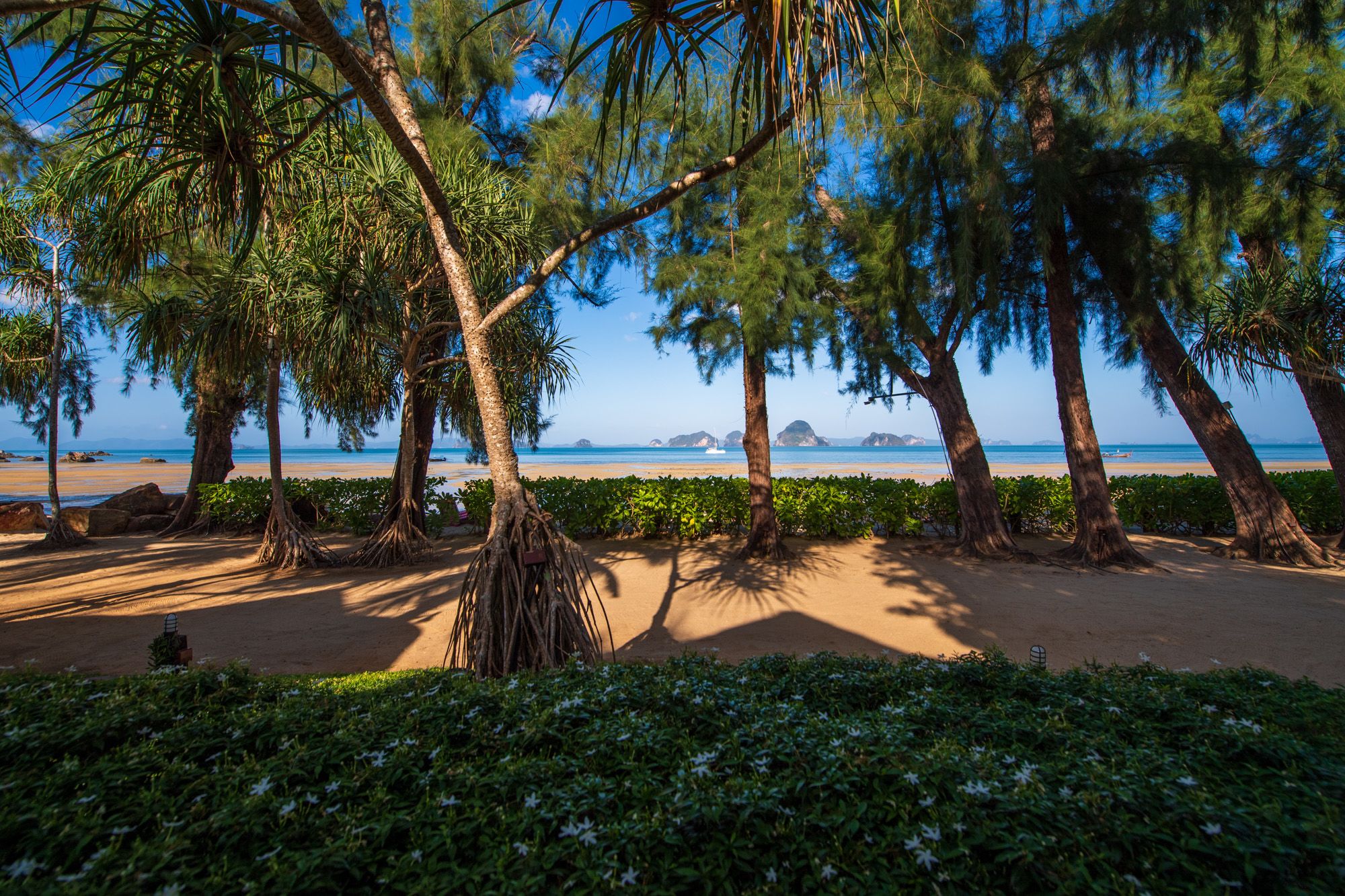Tup Kaek Sunset Beach Resort in Krabi: Garden and Beach