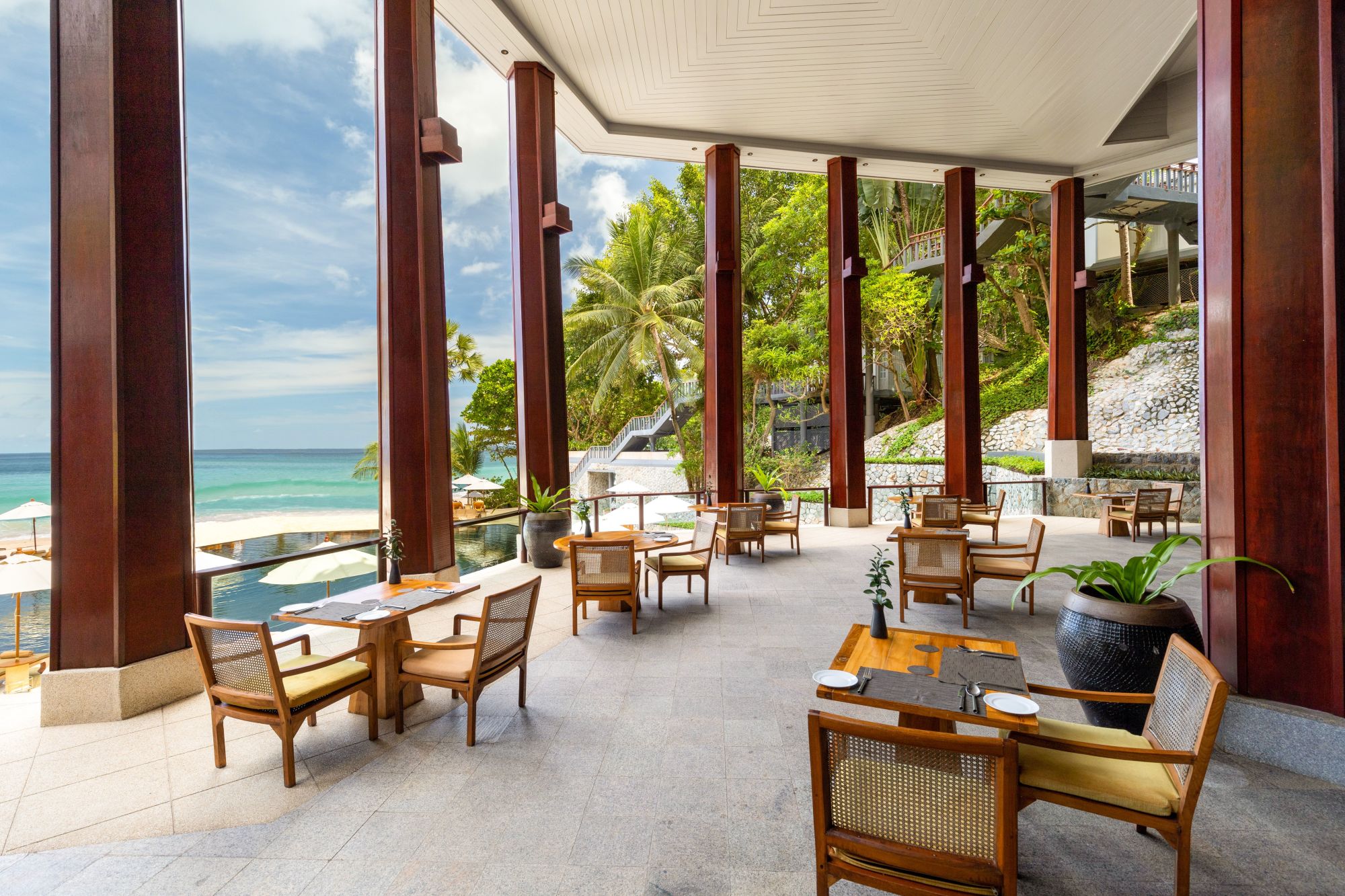 The Surin Phuket: beach: f&b: Sunset Restaurant