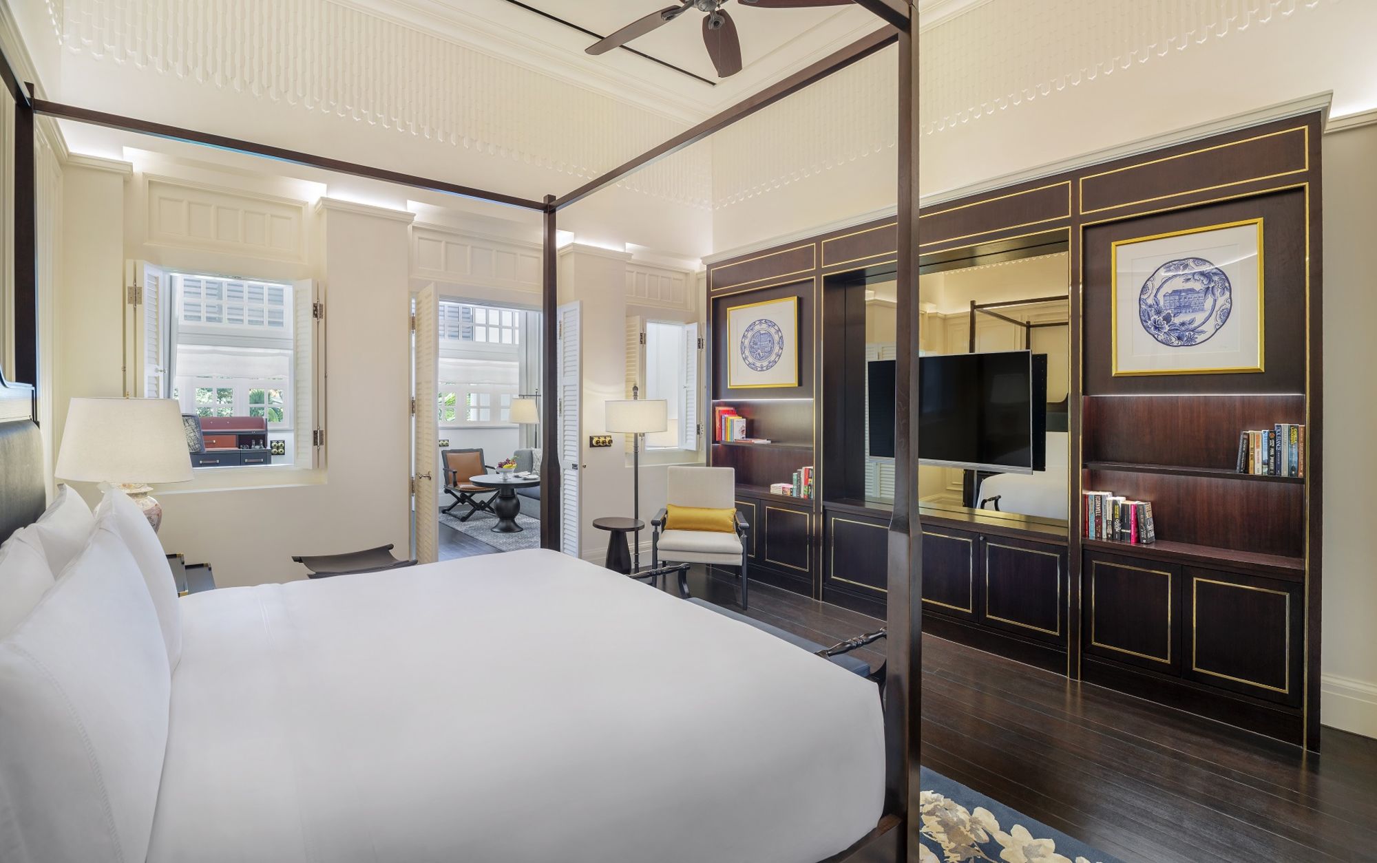 Raffles Singapore à Singapour: Palm Court Suite | Bedroom