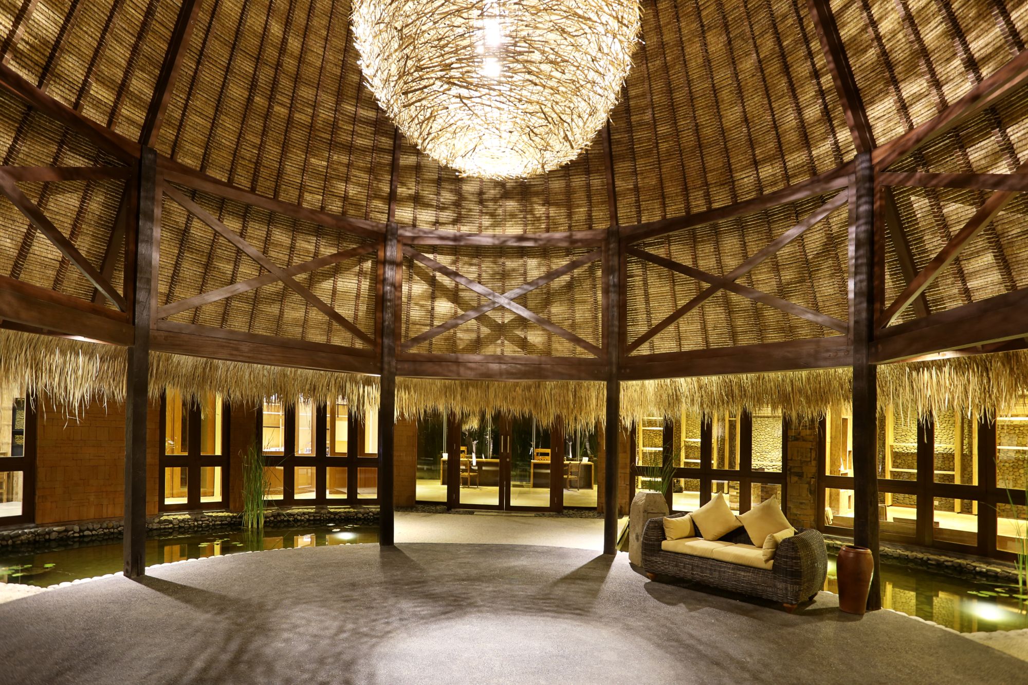 WakaGangga in Südbali: Lobby area night