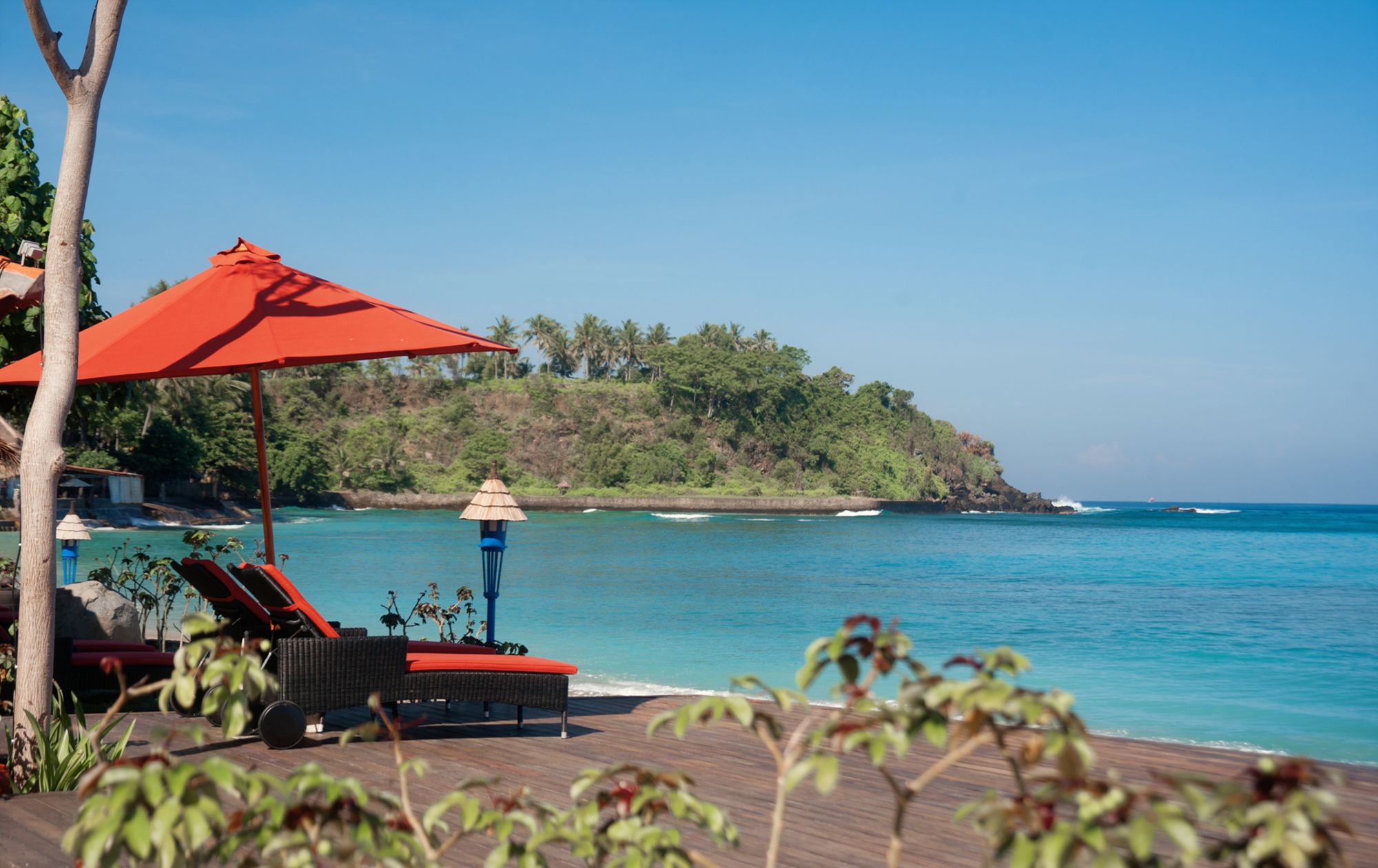 Sudamala Resort, Senggigi, Lombok: Beach area