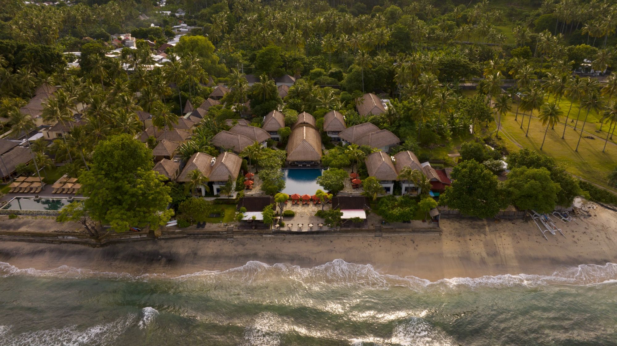 Sudamala Resort, Senggigi, Lombok: Aerial view