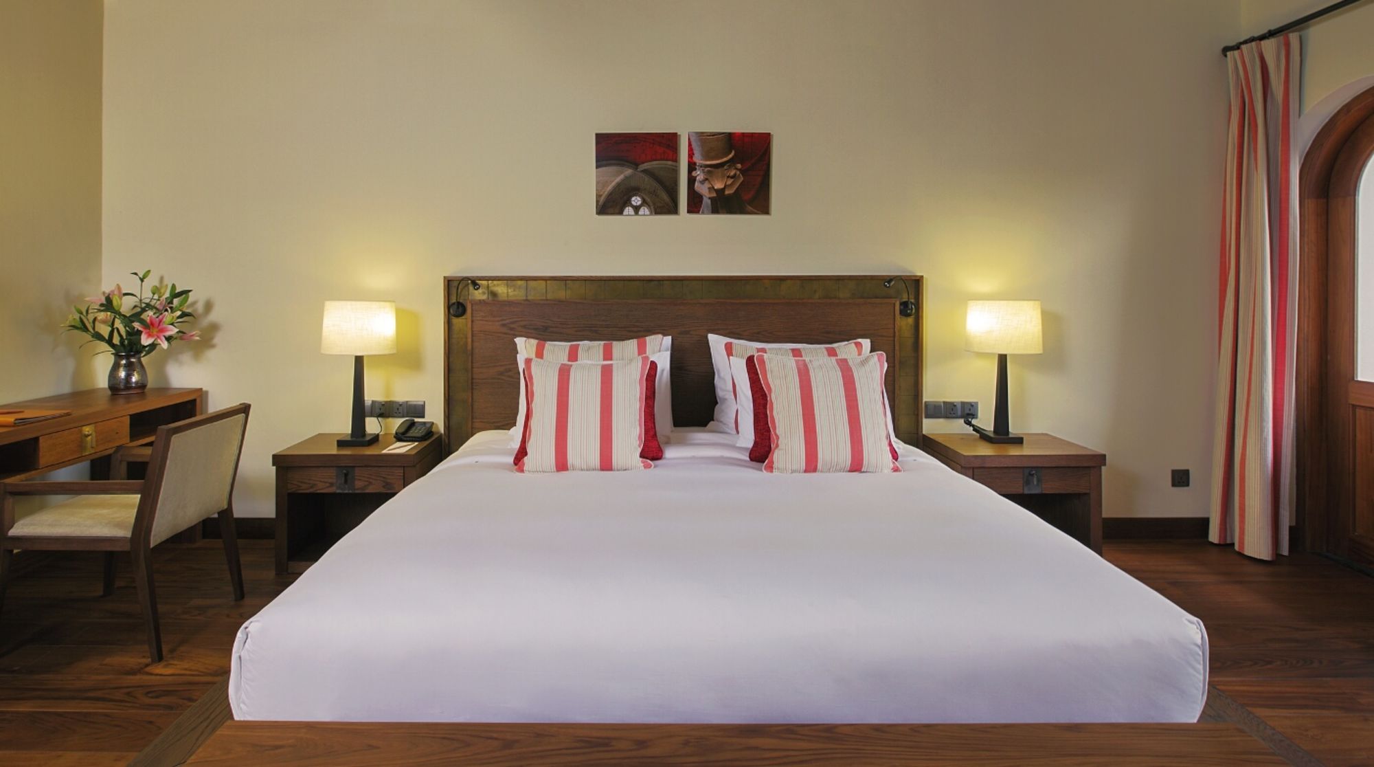 Sanctum Inle Resort in Inle Lake: Cloister red bed