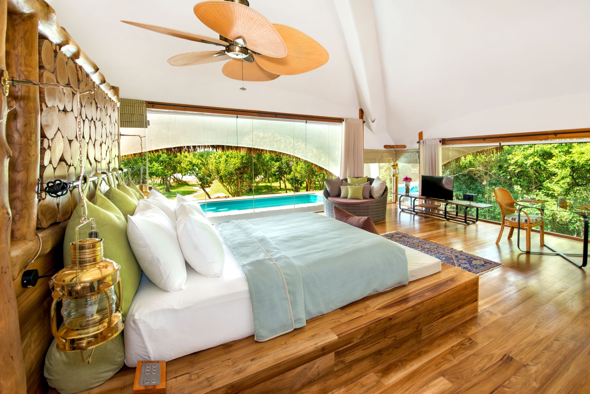 Uga Chena Huts à Parc national de Yala: Cabin Bedroom