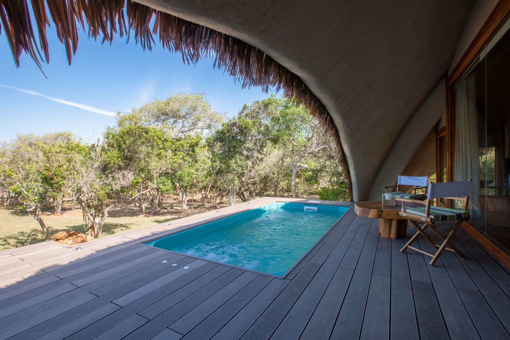 Uga Chena Huts - Yala Nationalpark Safari - 3 Tage ab Colombo: room: Plunge Pool and Deck of Cabin
