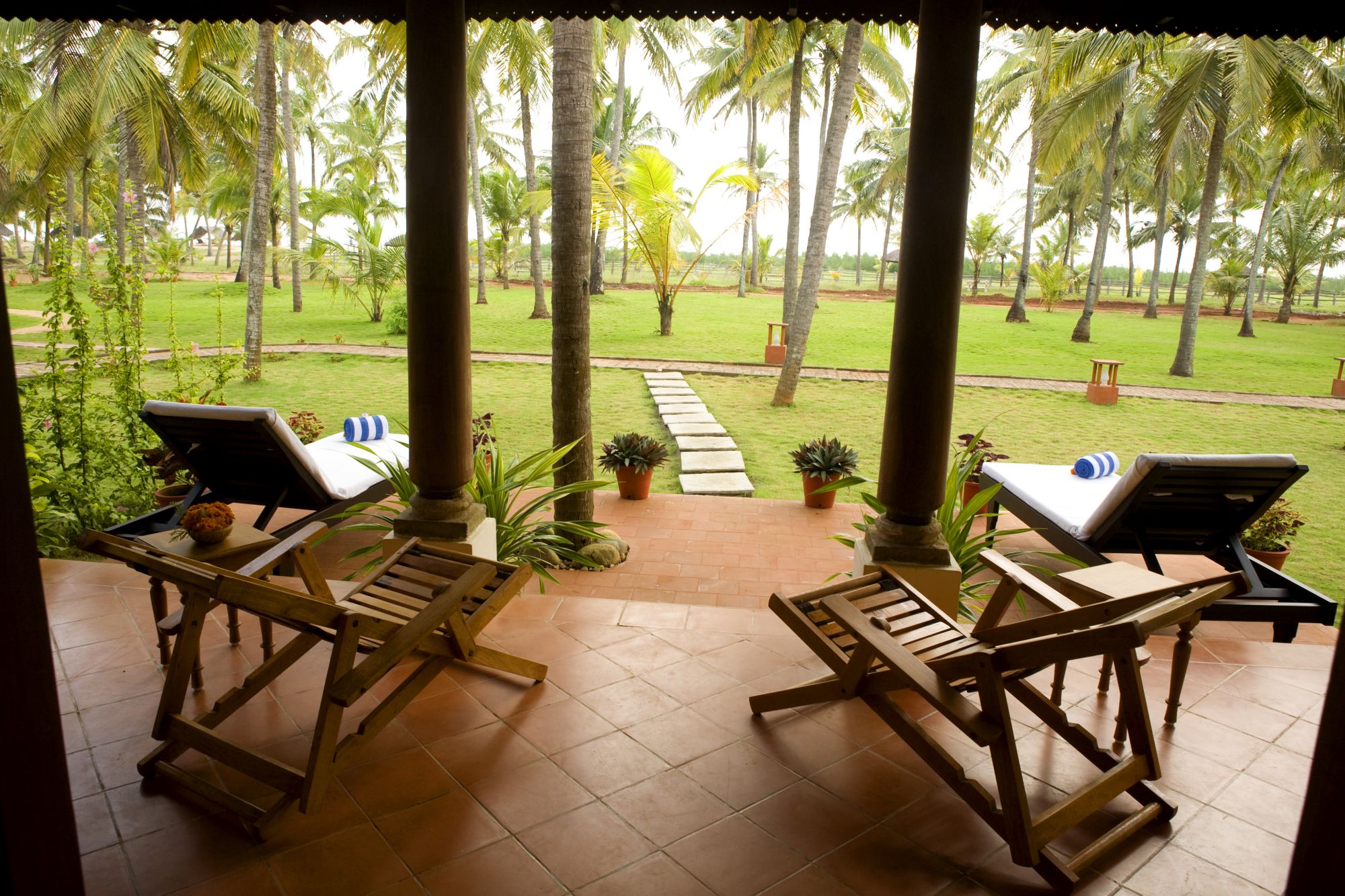 Nattika Beach Ayurveda Resort in Kochi: Deluxe Villa | Veranda View