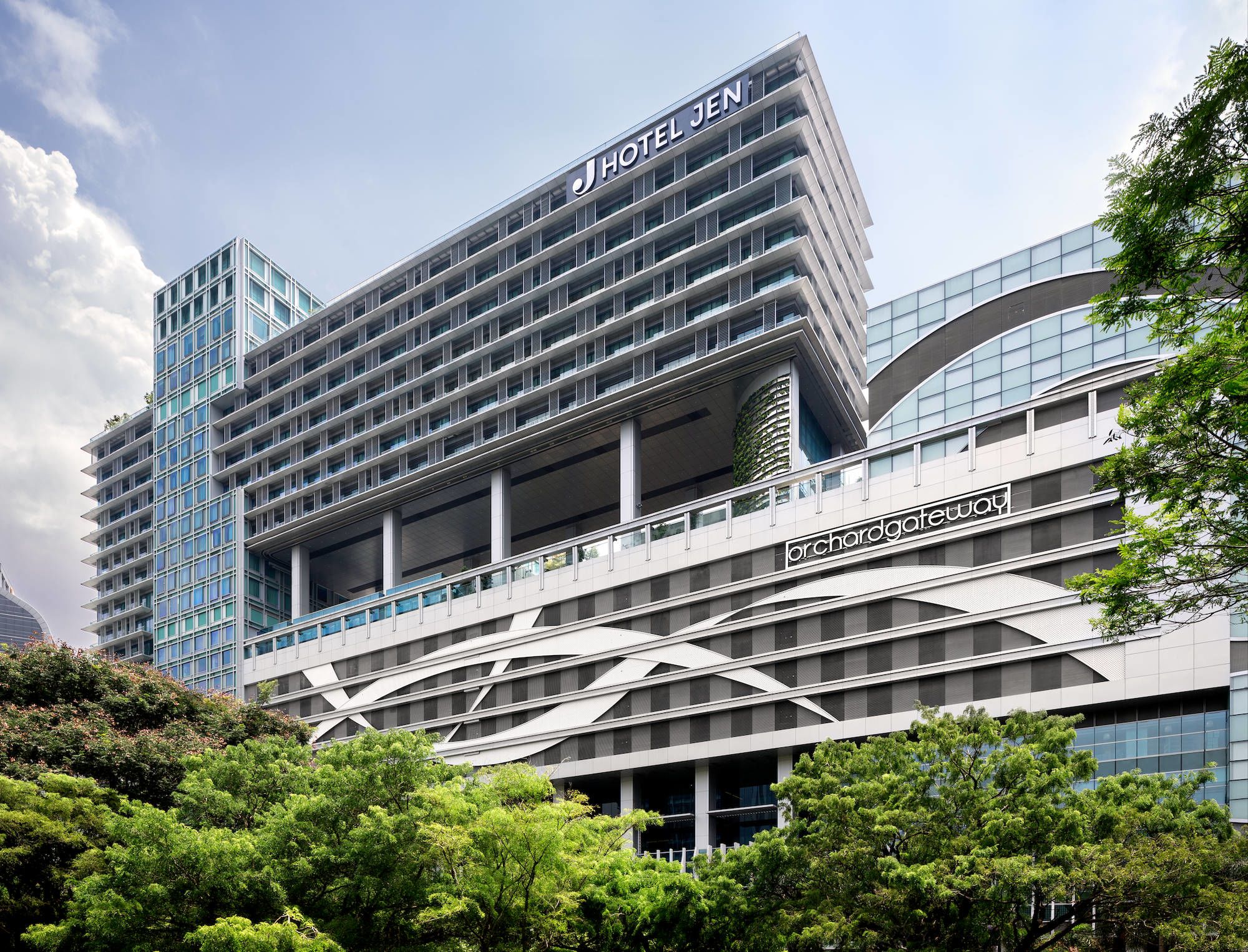 Jen Orchardgateway in Singapur: Facade Day