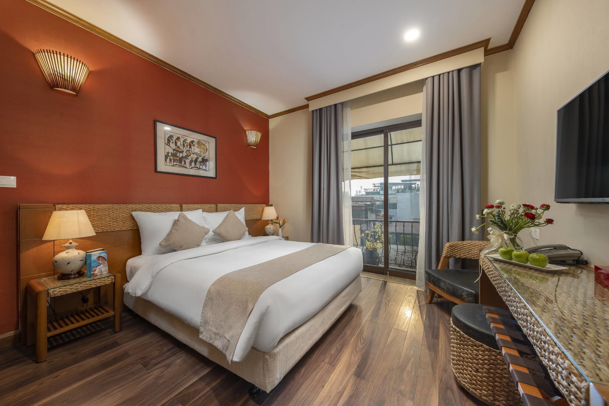MK Premier Boutique Hotel à Hanoi: Deluxe City View | bedroom