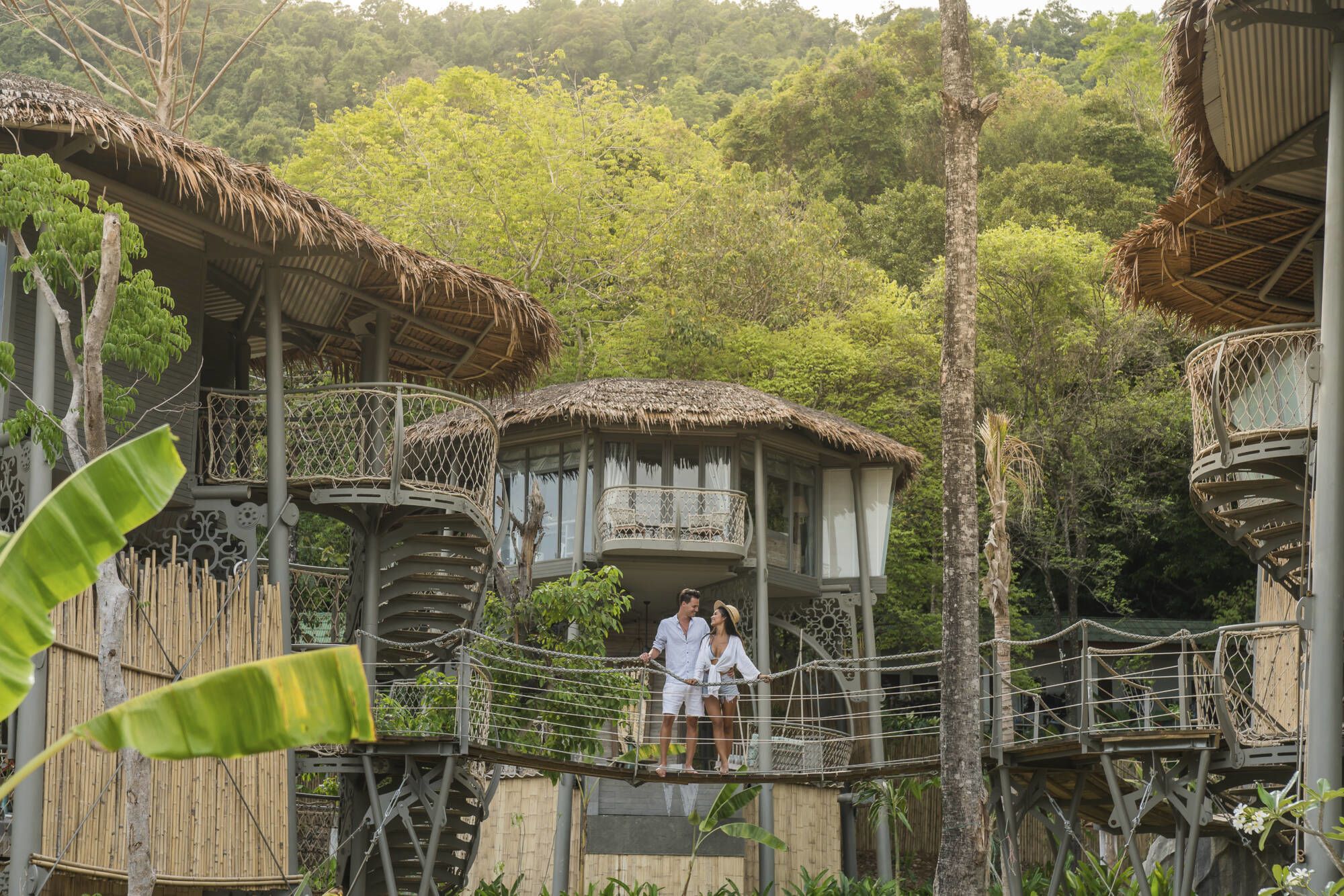 Tree House Villas Koh Yao à Ko Yao: Hanging Bridge