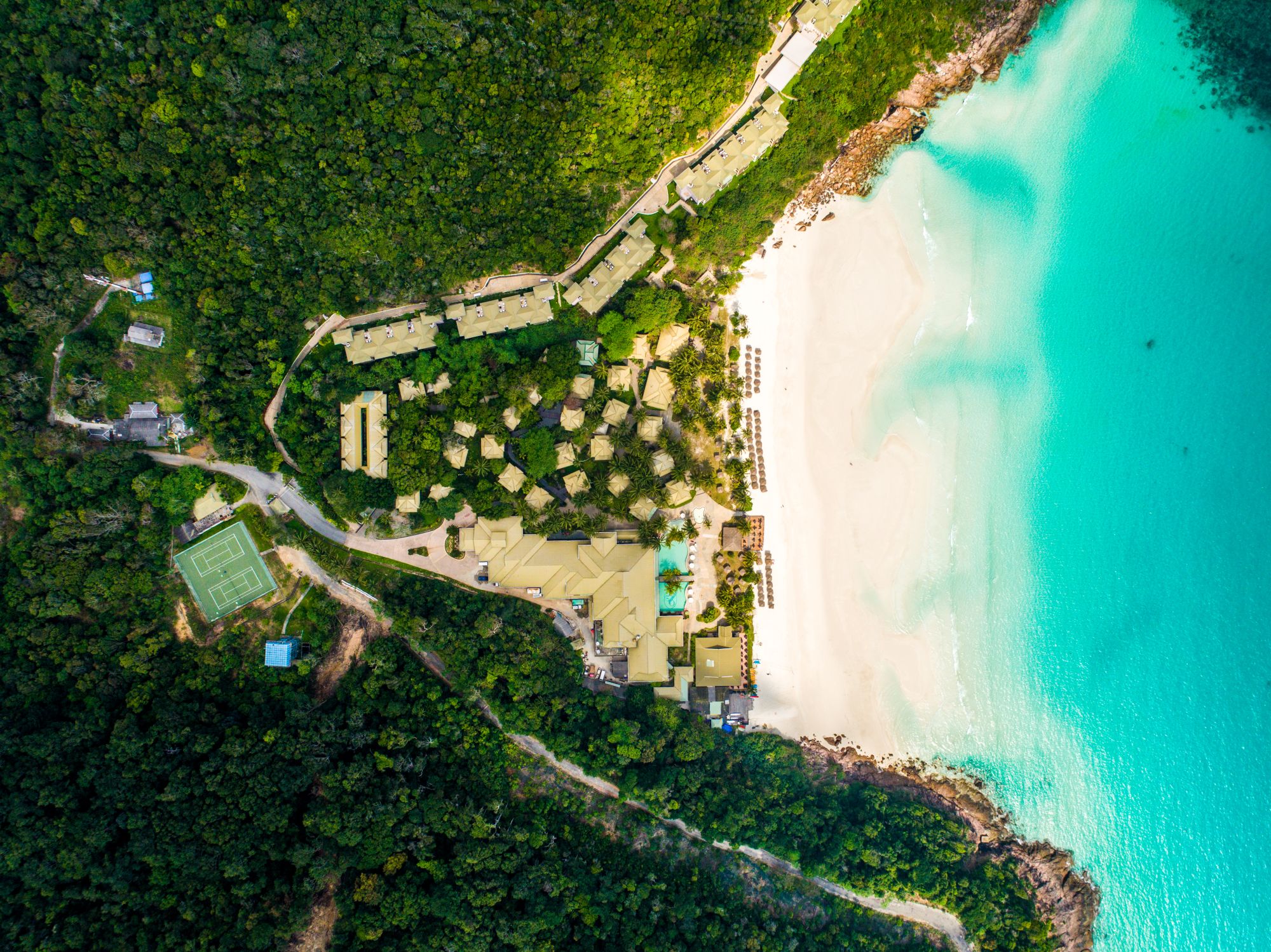 The Taaras Beach & Spa Resort à Redang: Aerial View of the Resort