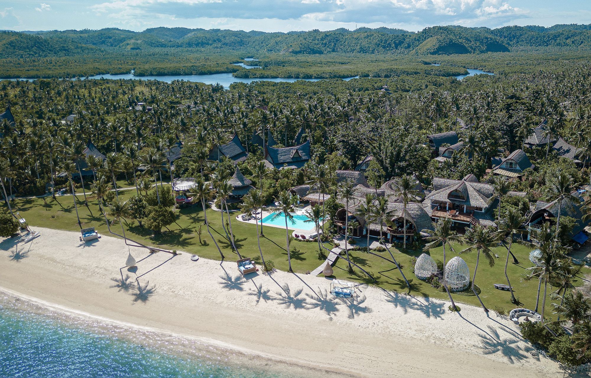Nay Palad Hideaway in Siargao: Resort Aerial View