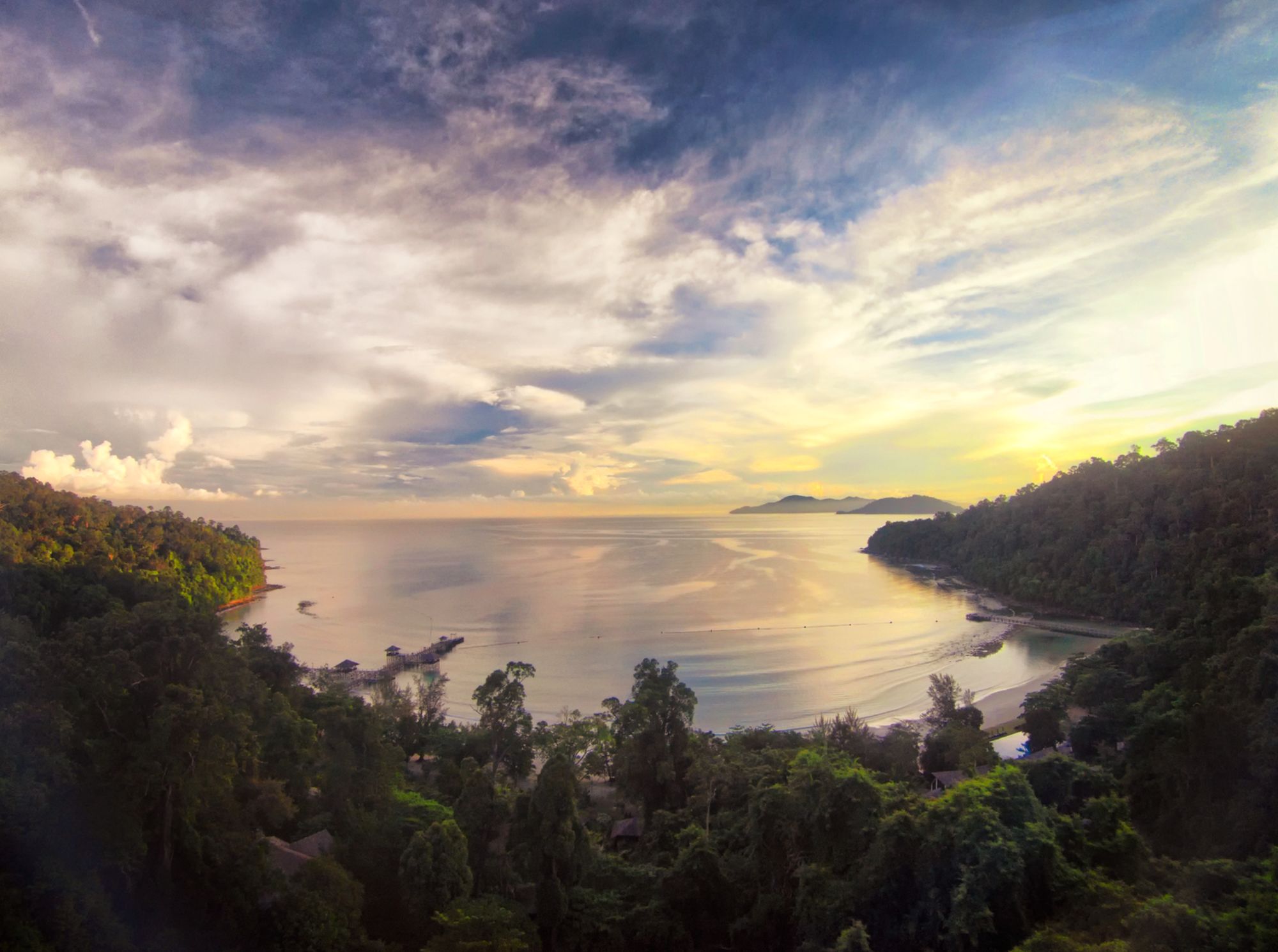 Bungaraya Island Resort in Kota Kinabalu: Aerial View