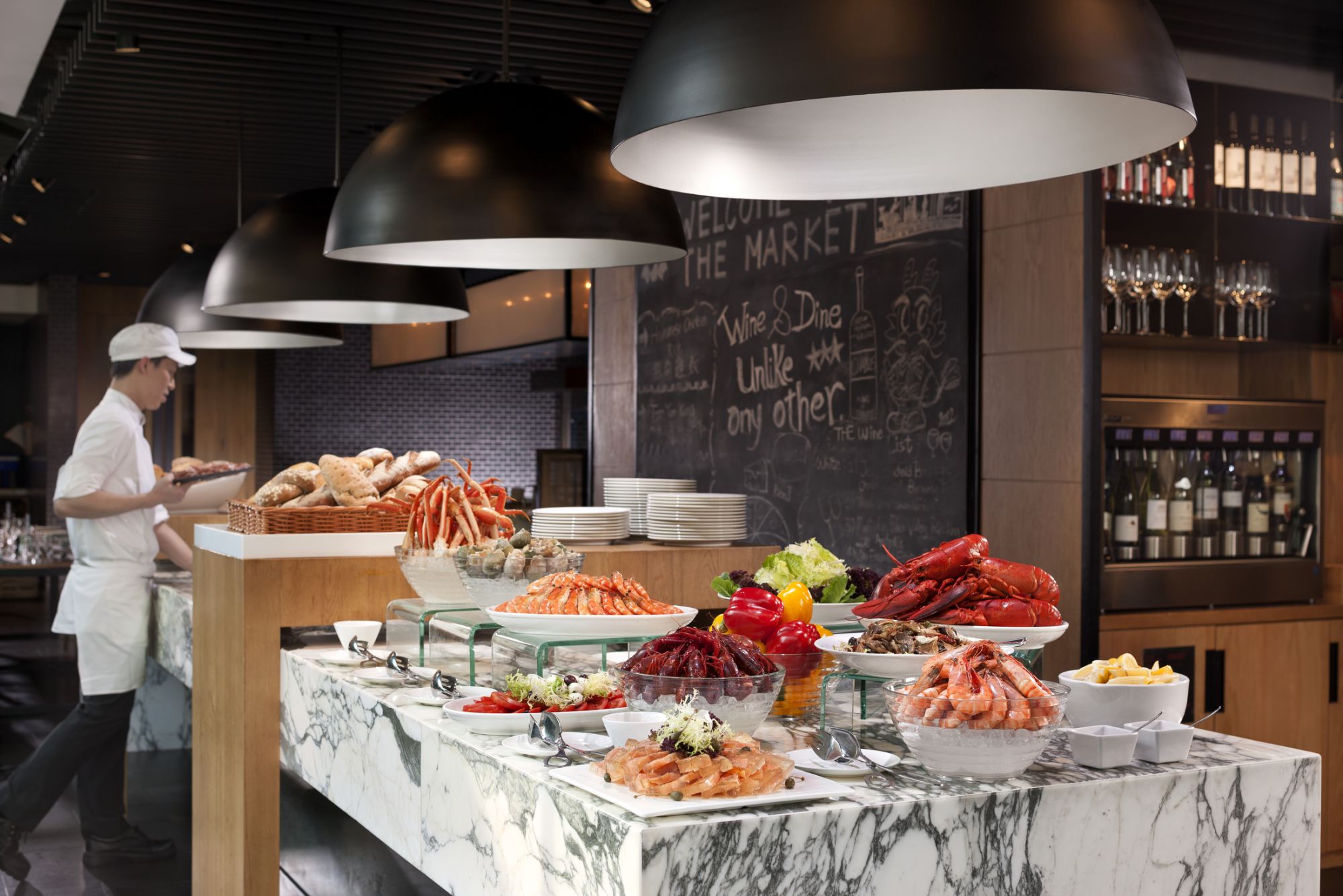 Hotel ICON à Hong Kong: The Market | Buffet Cold Cuts station