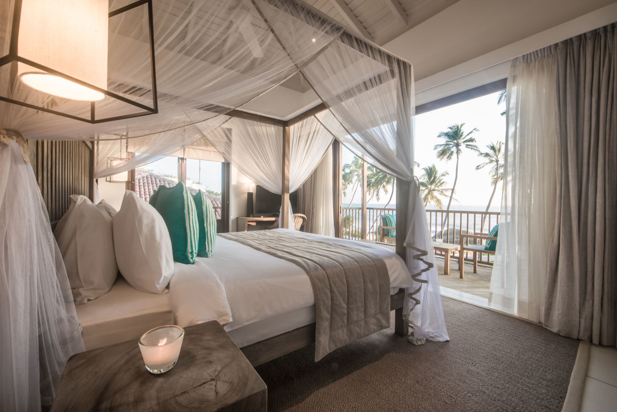 Kumu Beach in Balapitiya:  Ocean View Bedroom
