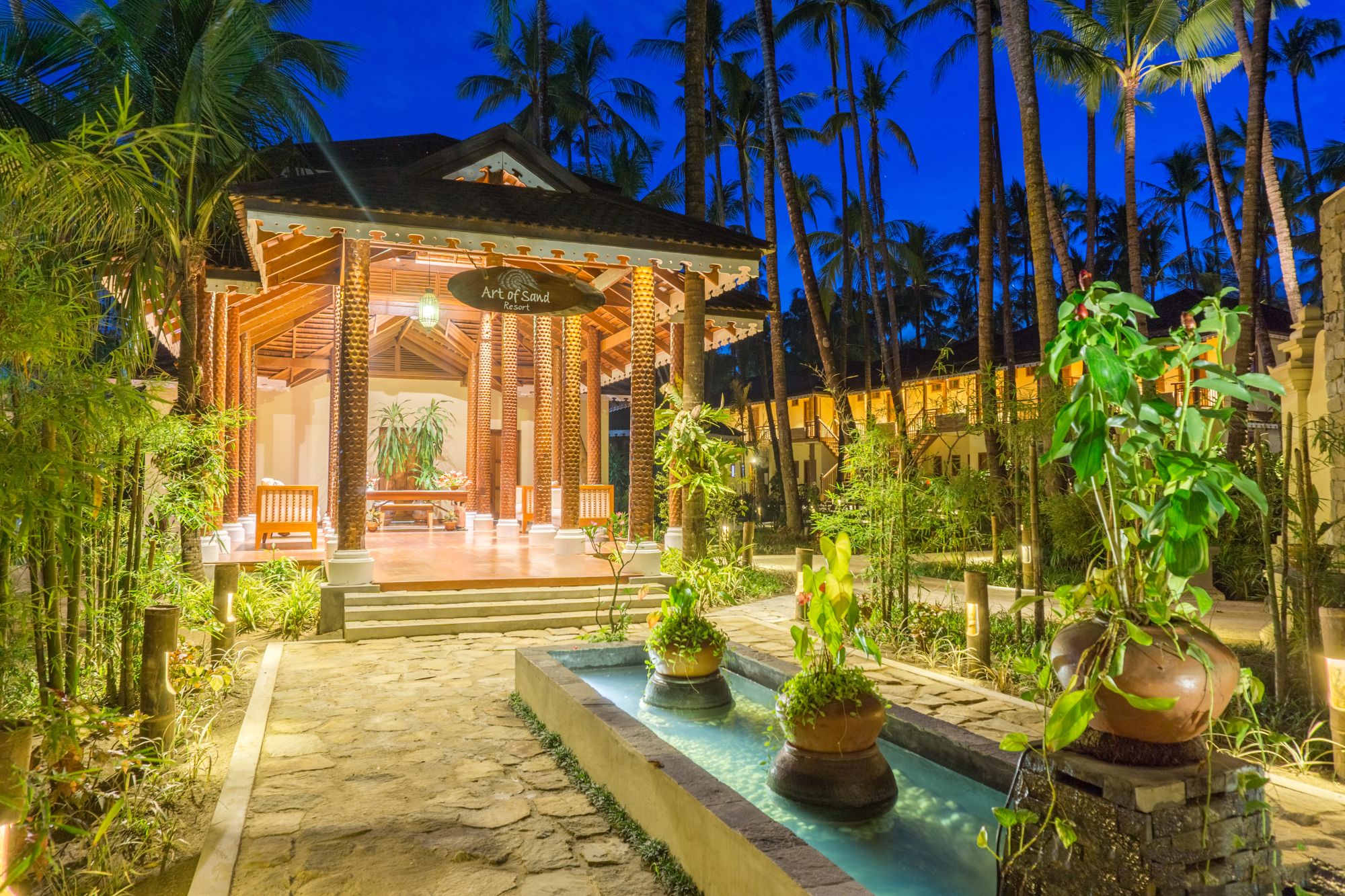 Art of Sand Resort in Ngapali: Entrance