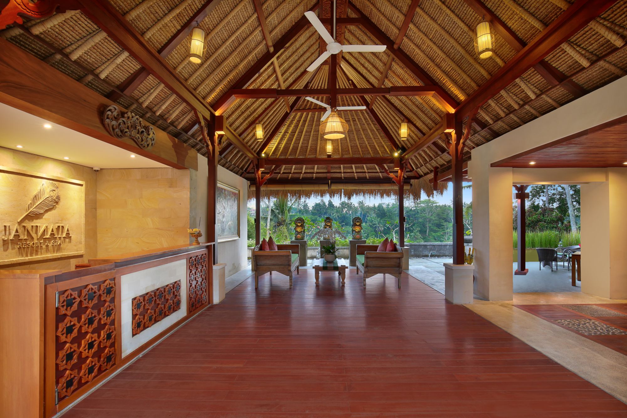 Jannata Resort & Spa à Ubud: Reception area