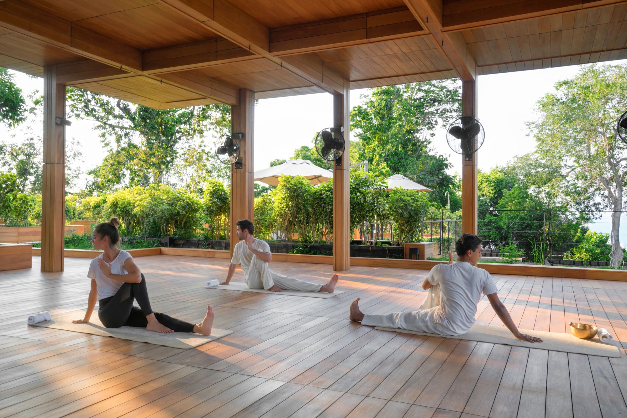 Six Senses Krabey Island in Koh Krabey: Yoga rooftop pavilion