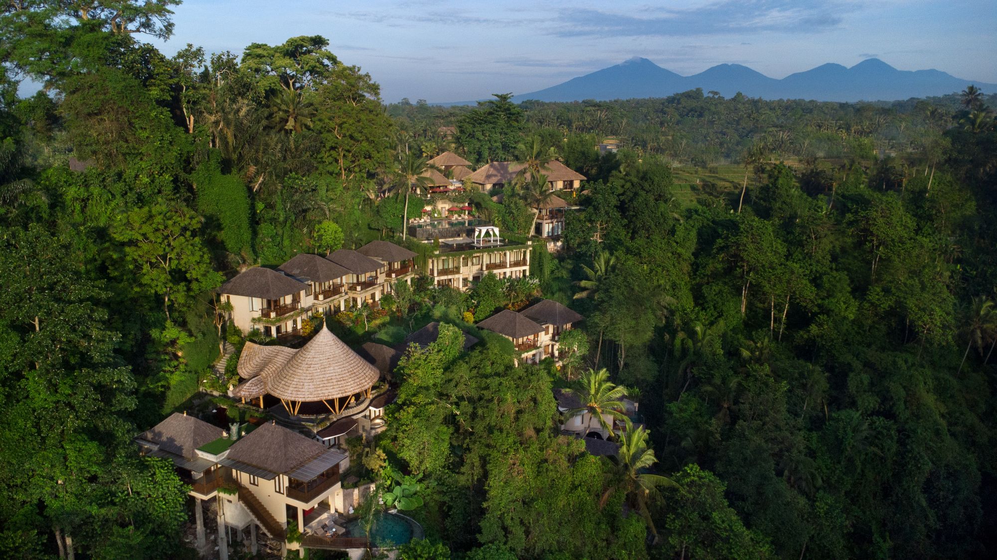 Jannata Resort & Spa à Ubud: Aerial view