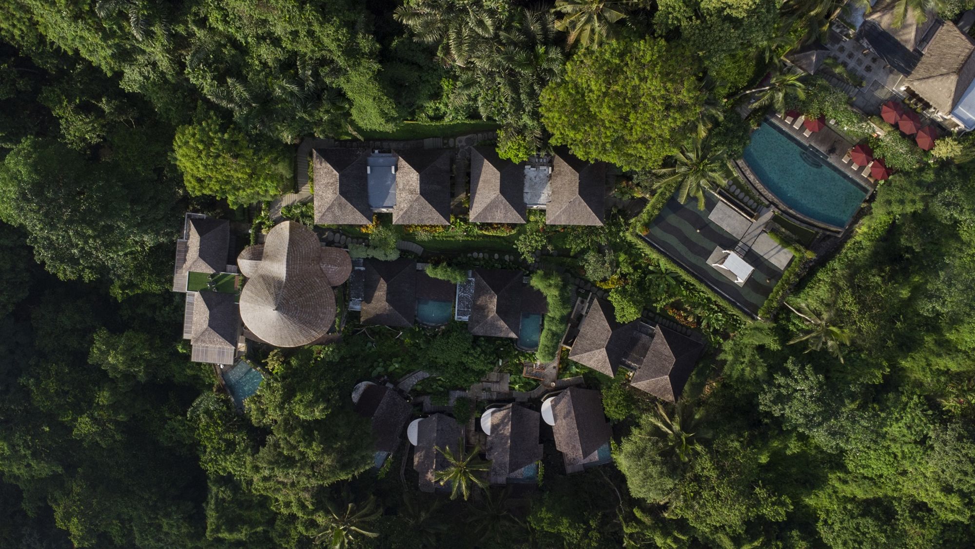 Jannata Resort & Spa à Ubud: Aerial view