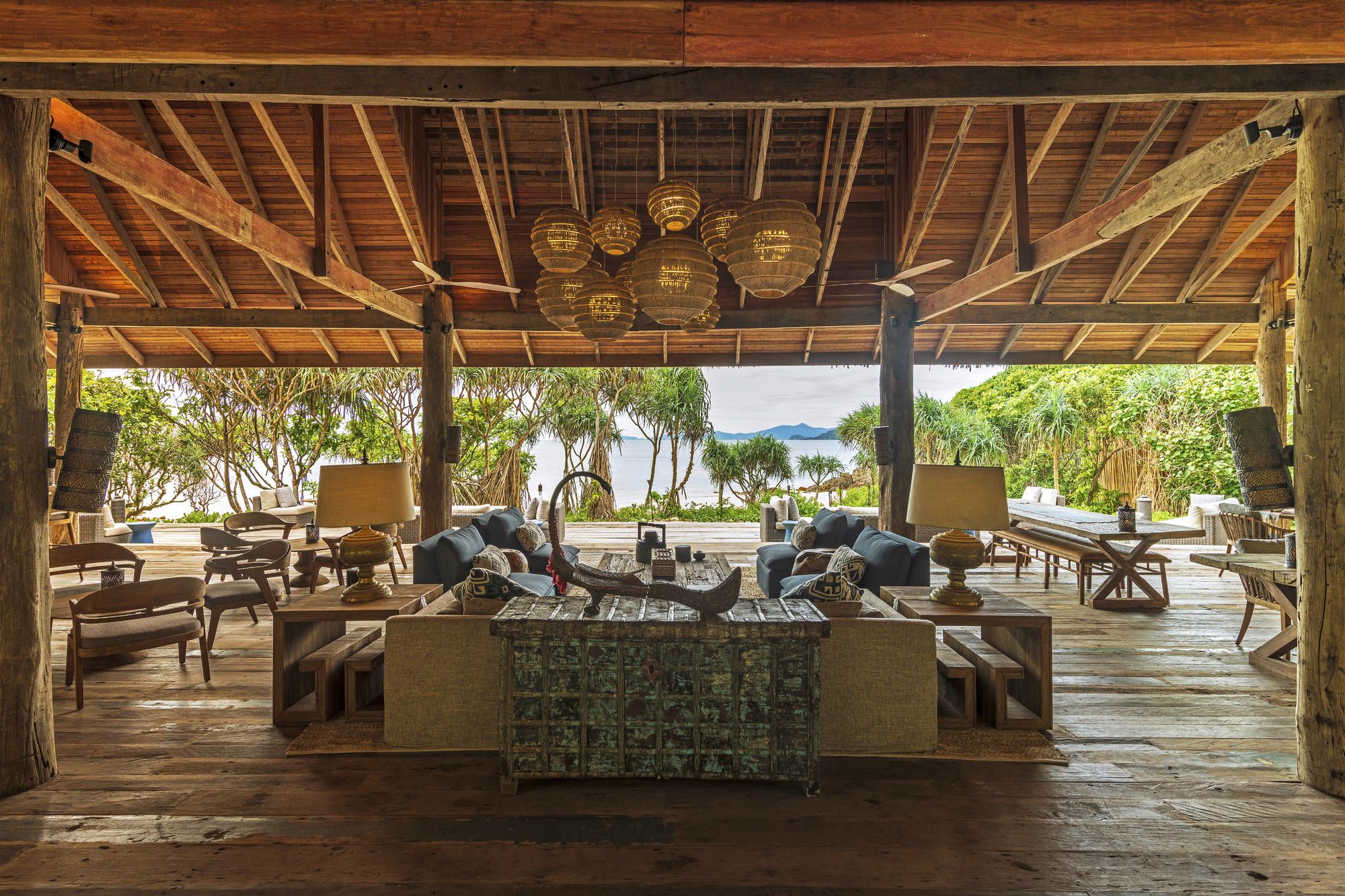 Wa Ale à Mergui Archipel: Main pavillion restaurant